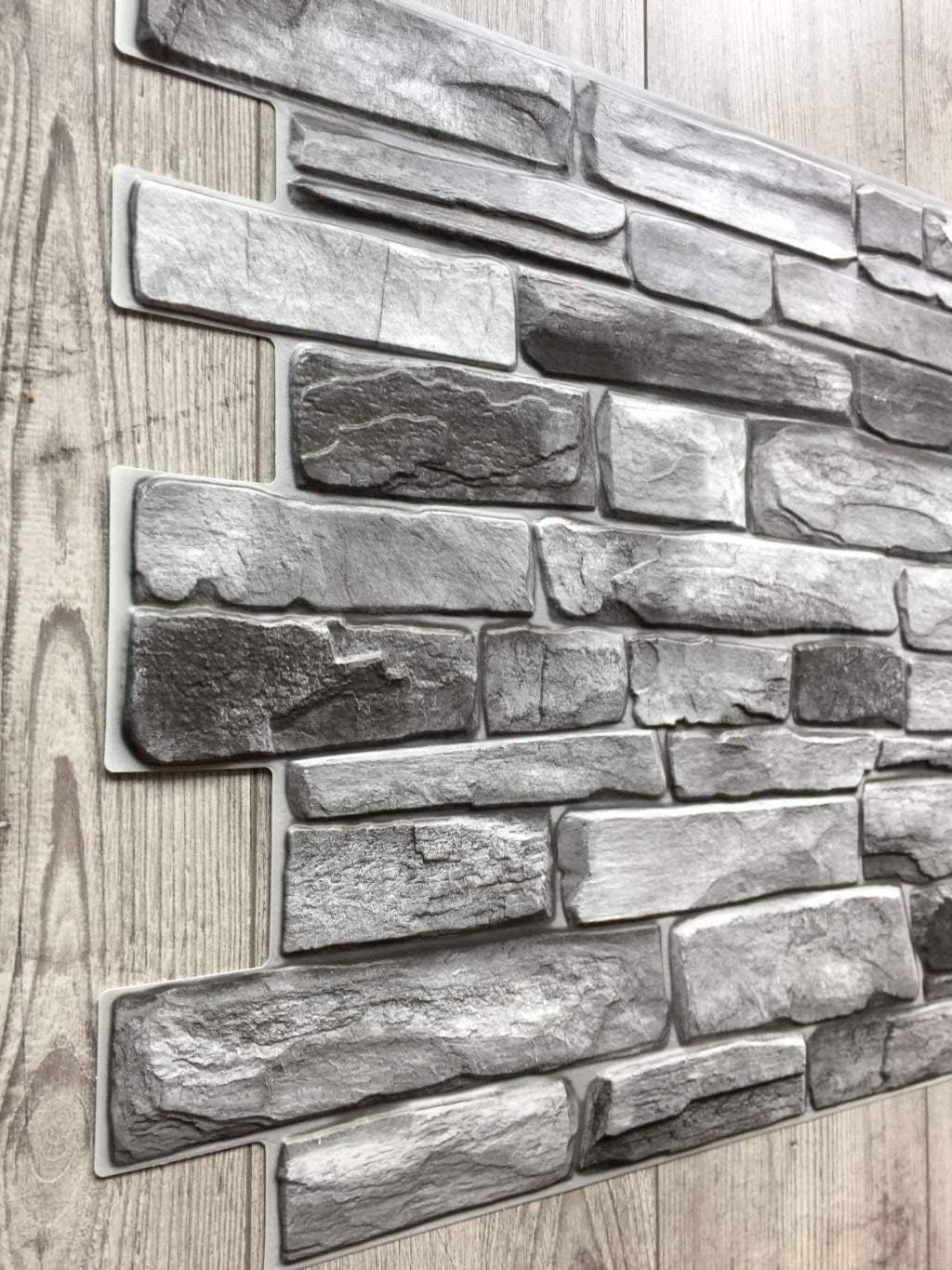 Grace Baltic - Pannelli da Parete 3D in PVC (10, Grigio) - immagine 4