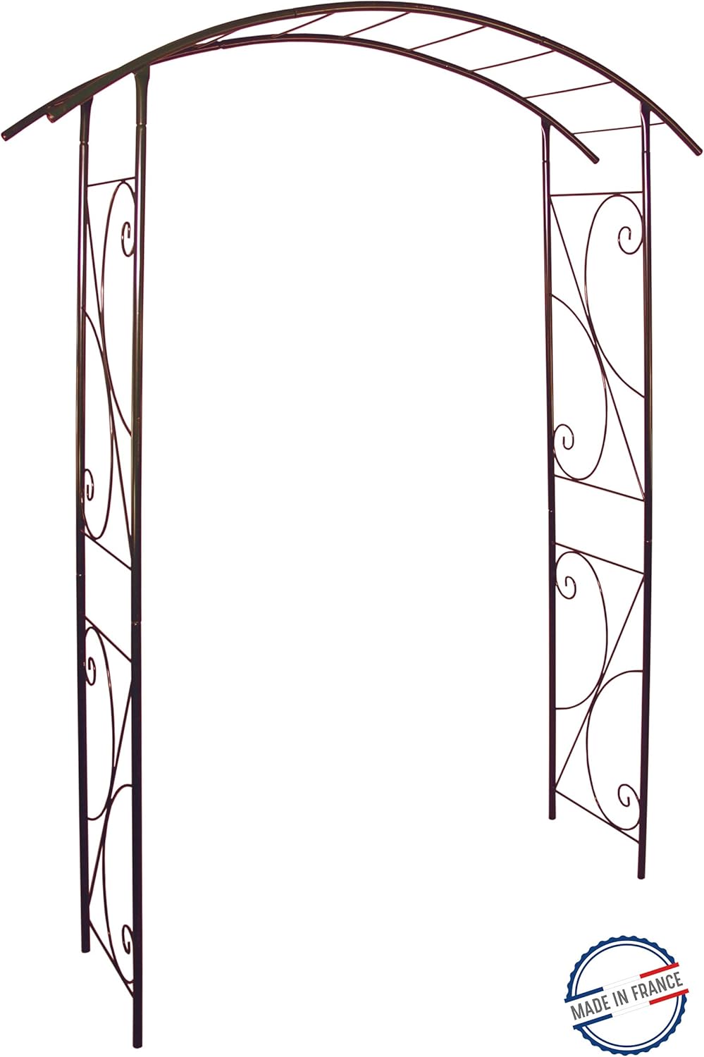 Louis Moulin 3416 Ponte arco giardino metallo ferro invecchiato, 148 x 207 cm