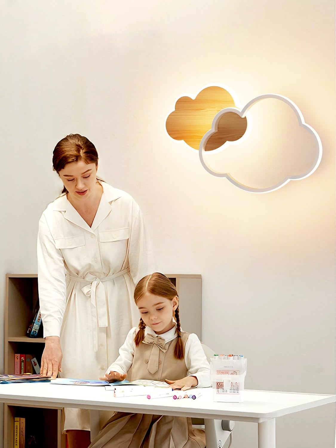 Plafoniera Cameretta Nuvola 40CM LED Dimmerabile 22W - immagine 7