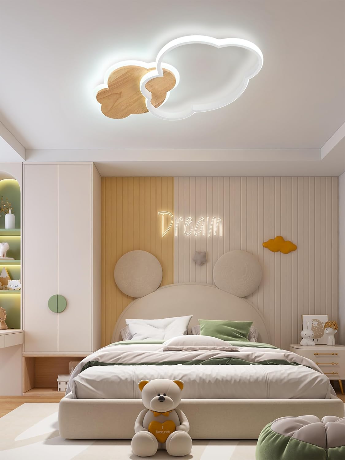 Plafoniera Cameretta Nuvola 40CM LED Dimmerabile 22W - immagine 8