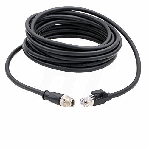 Hangton Cavo Ethernet M12 8 poli X-Coded a RJ45 Cat5e 10m