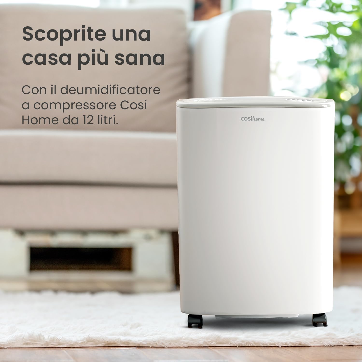 Cosi Home Deumidificatore 12L/Giorno con Sensore Automatico - immagine 2