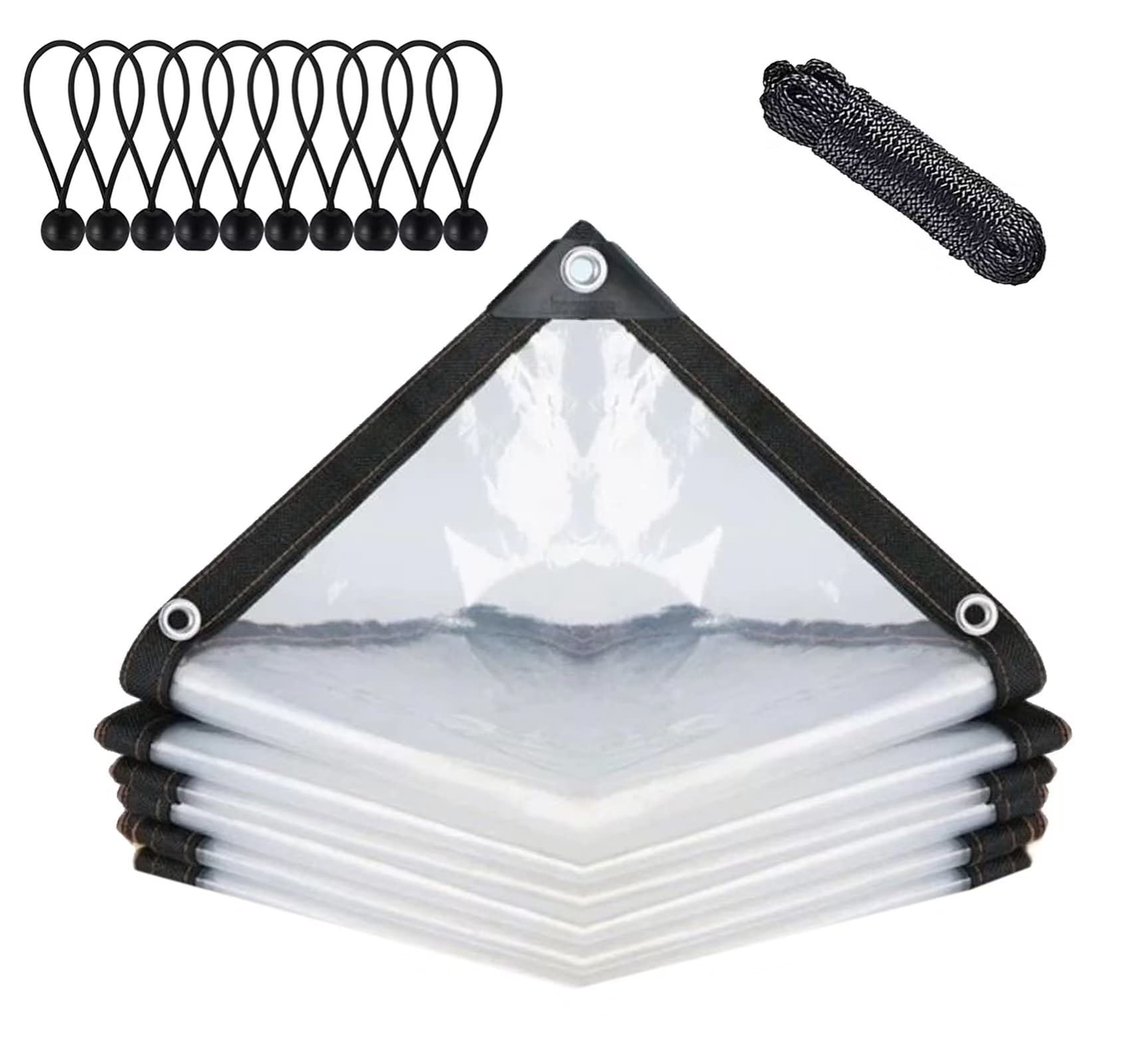 Bcbig Telone Impermeabile Trasparente con Occhielli 2x1m