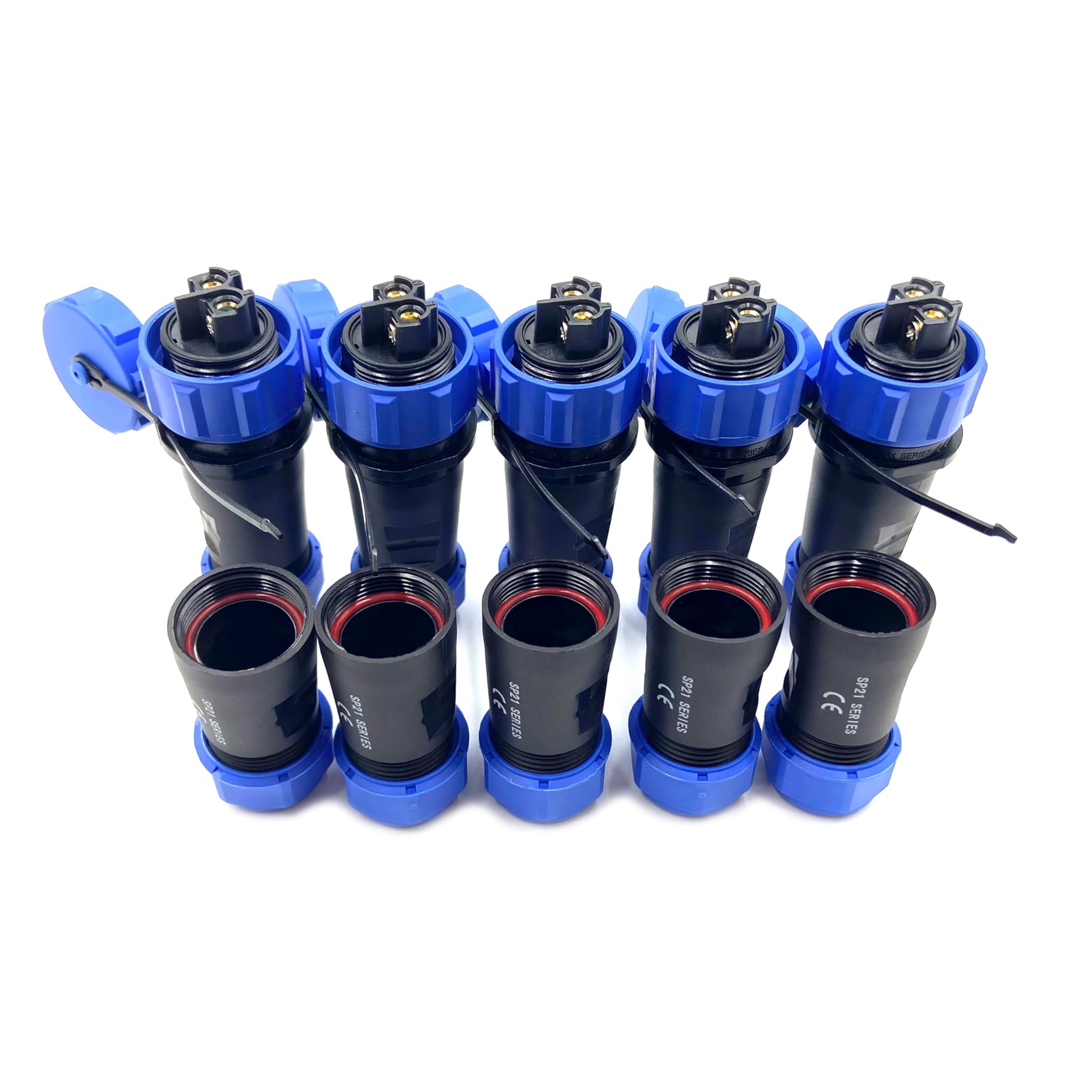 5 Pezzi SP21 Connettore Aeronautico 2 Poli IP68 Impermeabile