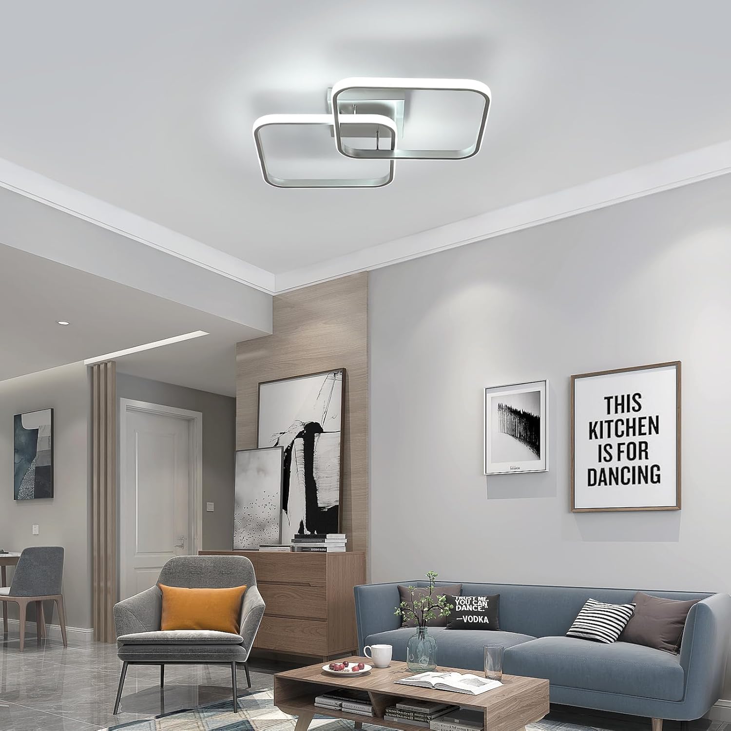 Plafoniera LED Dimmerabile 50W 5625LM con Telecomando - immagine 2