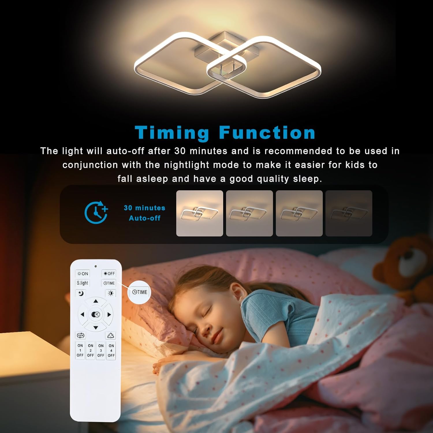 Plafoniera LED Dimmerabile 50W 5625LM con Telecomando - immagine 5