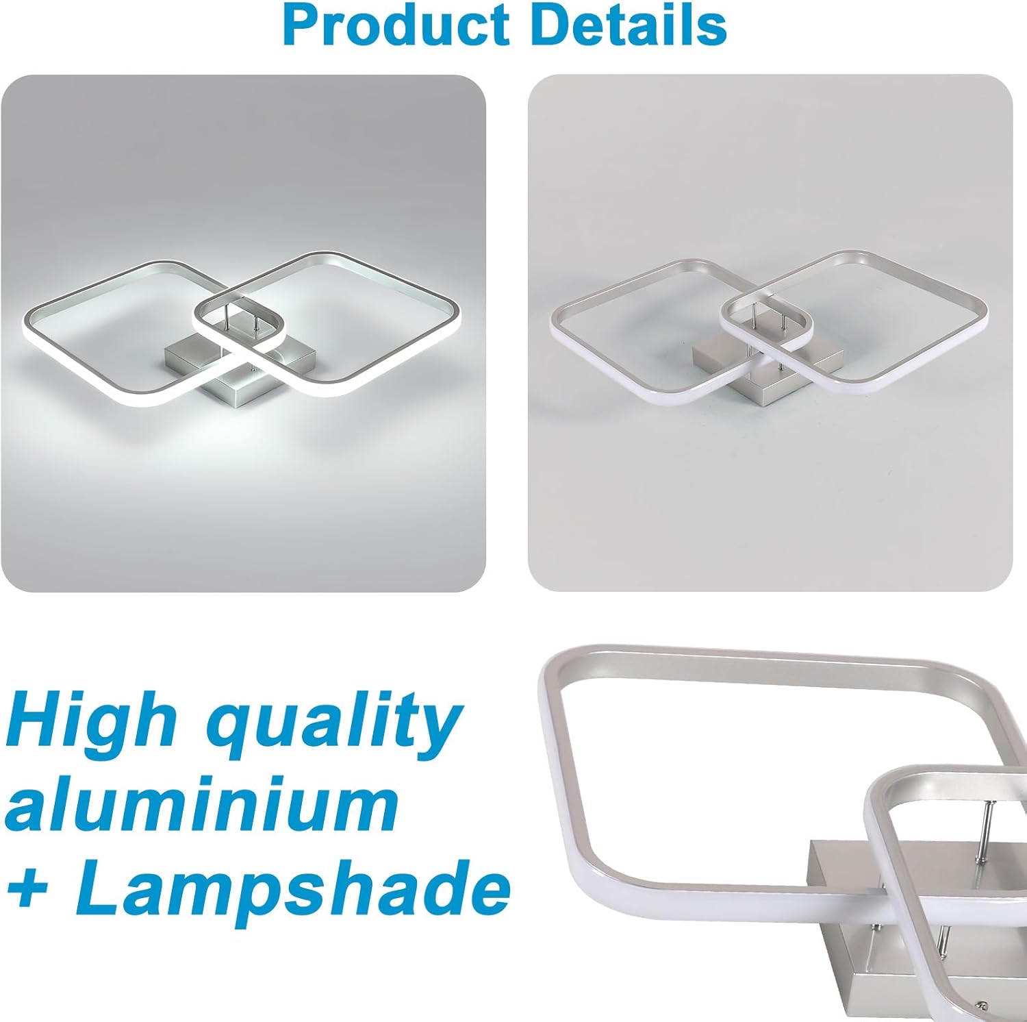 Plafoniera LED Dimmerabile 50W 5625LM con Telecomando - immagine 8