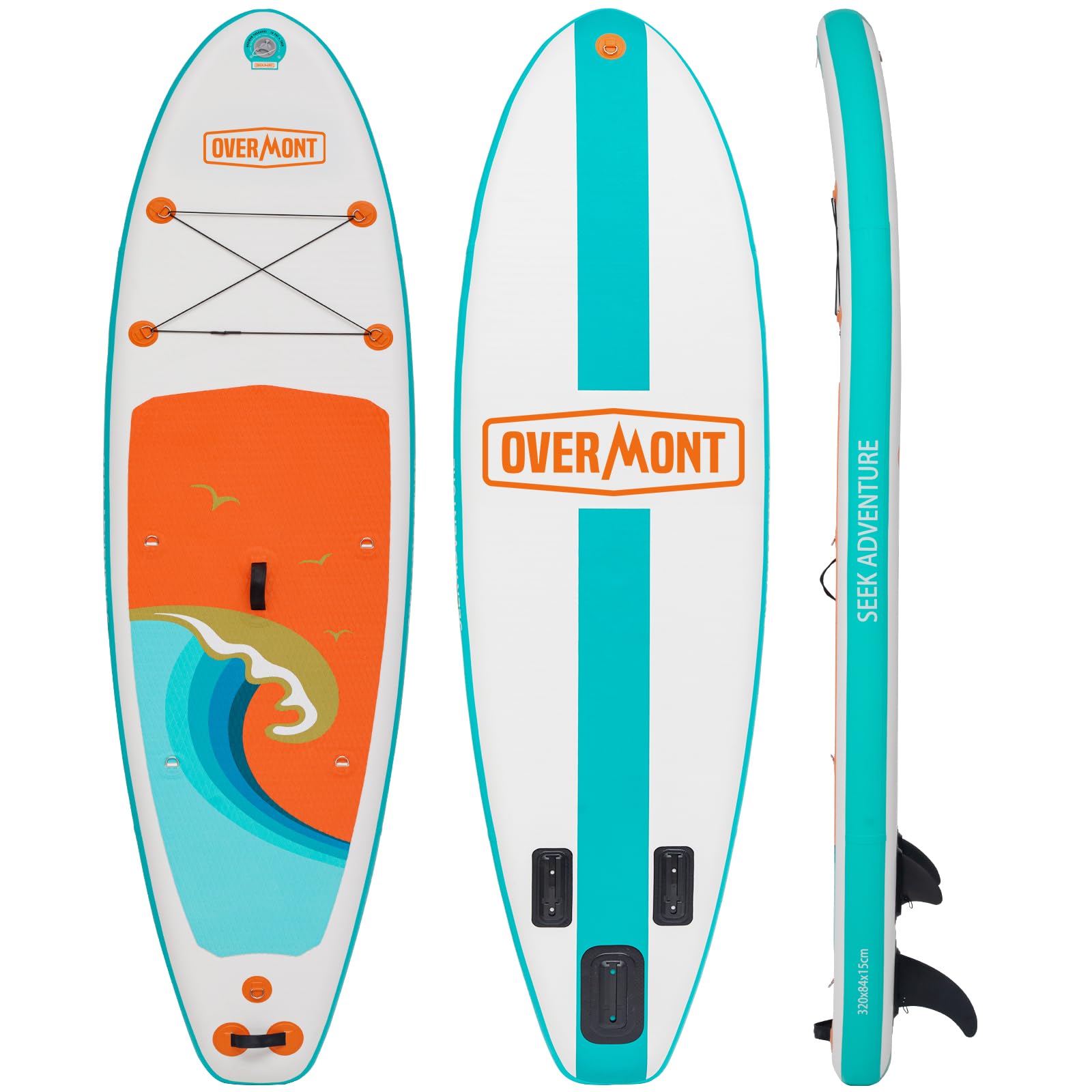 Overmont SUP Gonfiabile Antiscivolo per Adulti