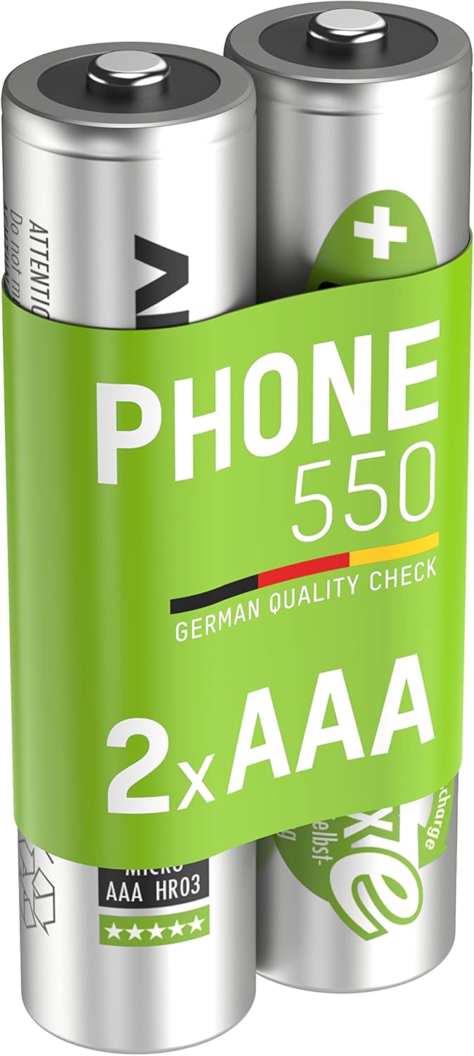 Ansmann MaxE Micro AAA - 2 Batterie Ricaricabili 550mAh - immagine 1