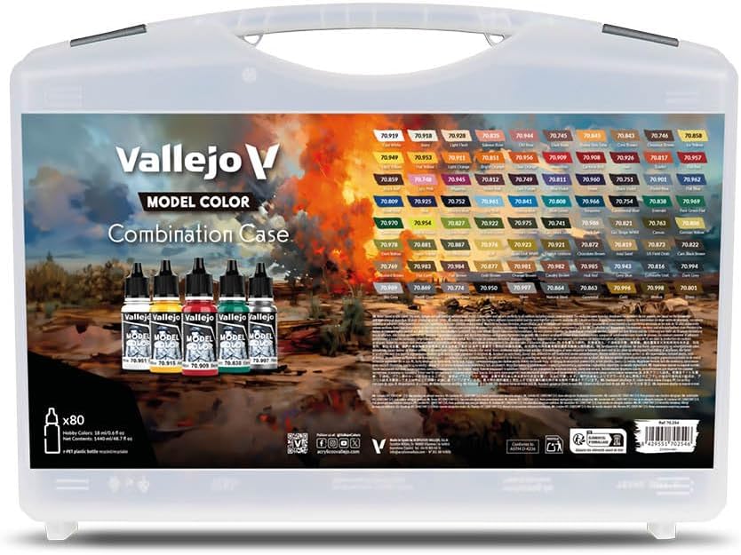 Vallejo Model Color 70254 Combination Case (80x18ml)