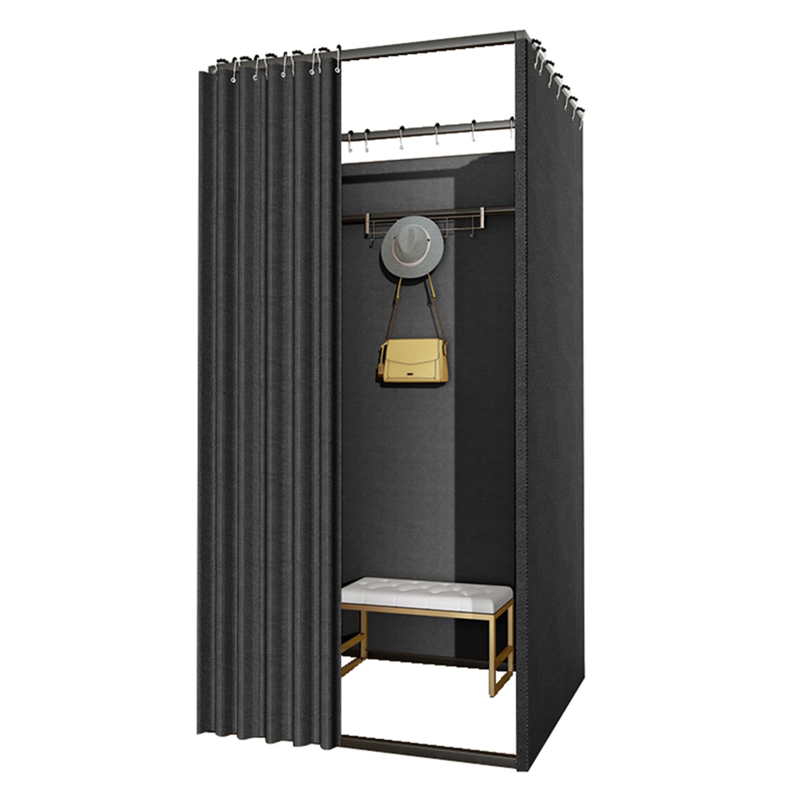 CLXRZM Camerino Negozio di Abbigliamento, Nero