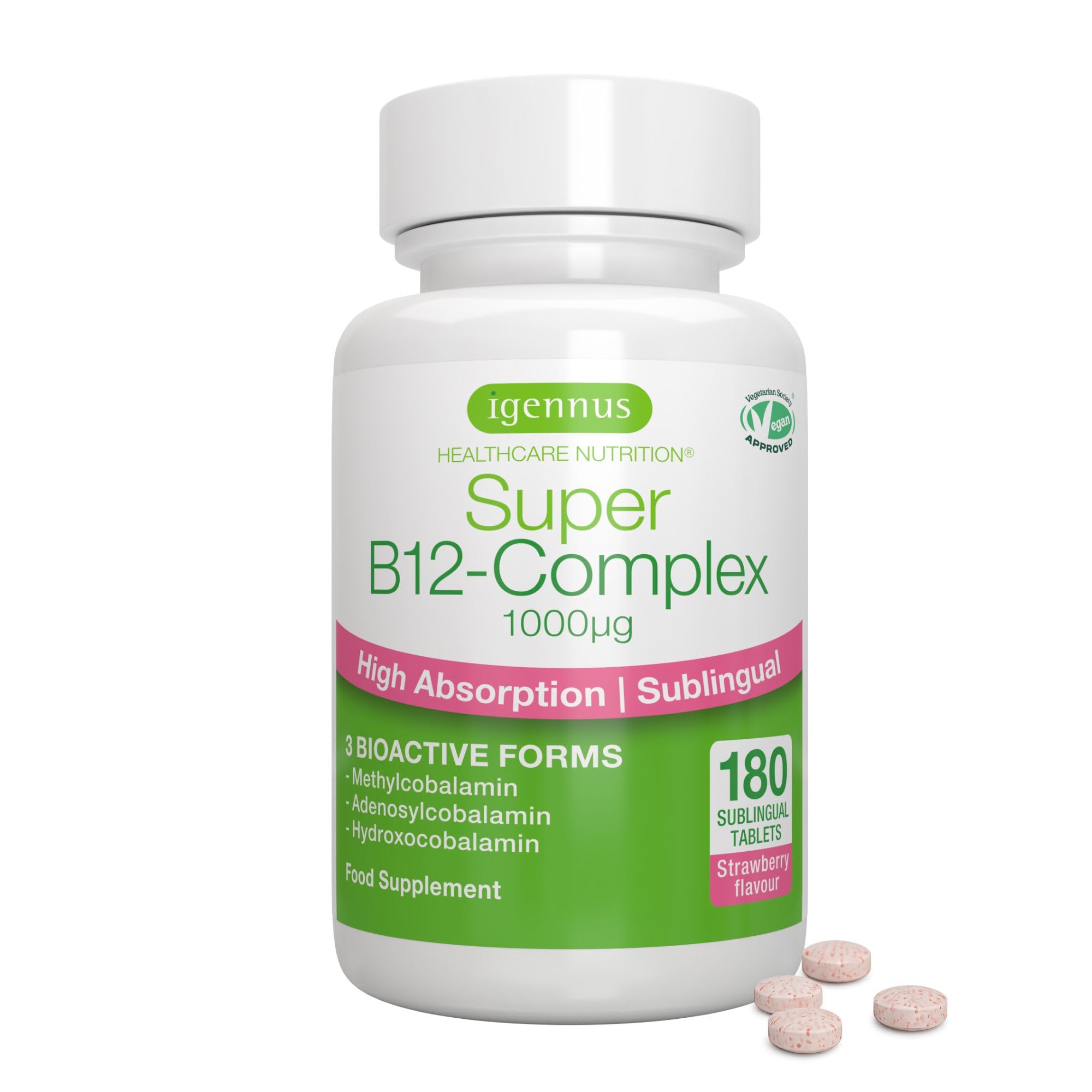 Vitamina B12 Più Fonti, Metilcobalamina e Cianocobalamina, 500 Micro ...