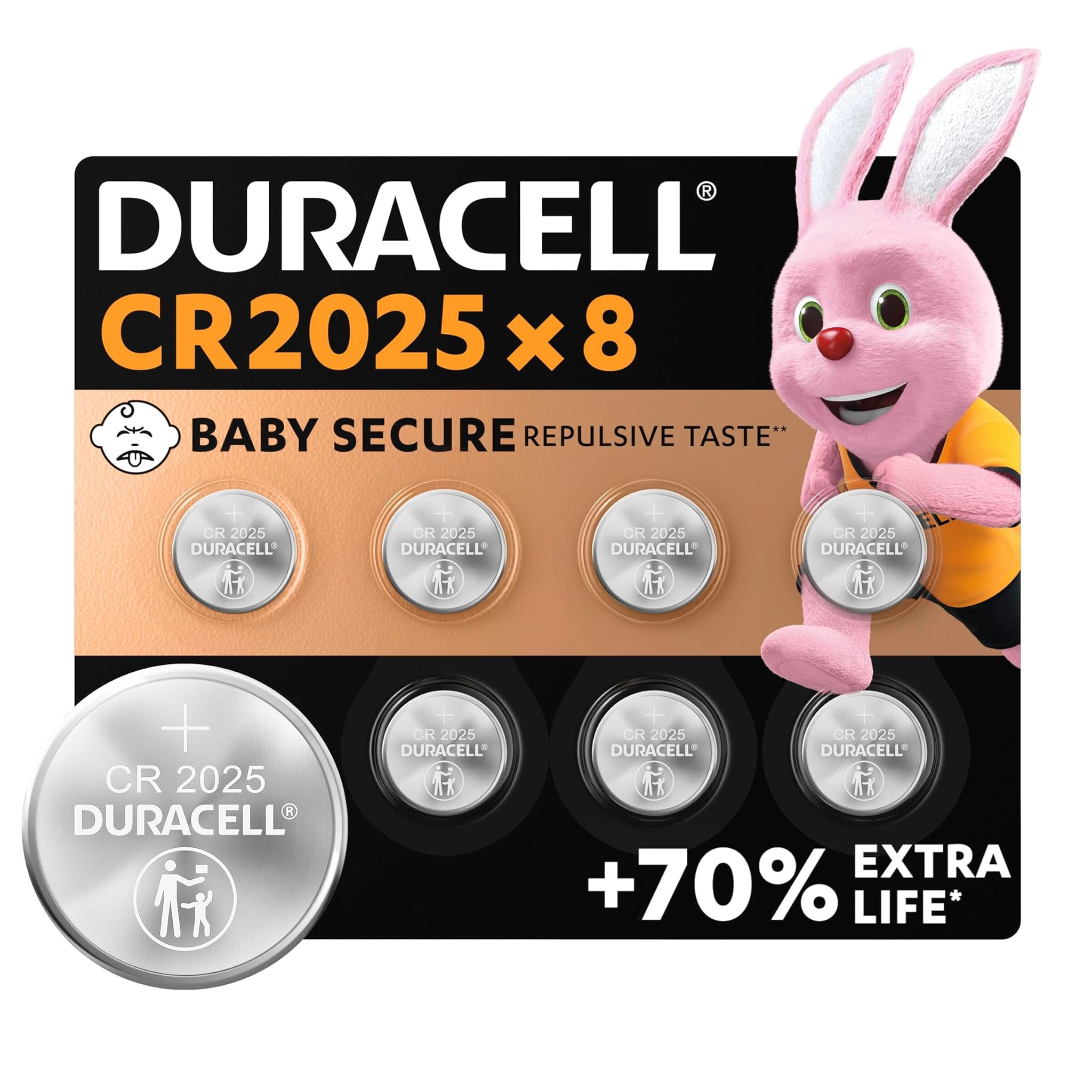 Duracell Batterie Litio 2025 da 3V (8 pezzi)