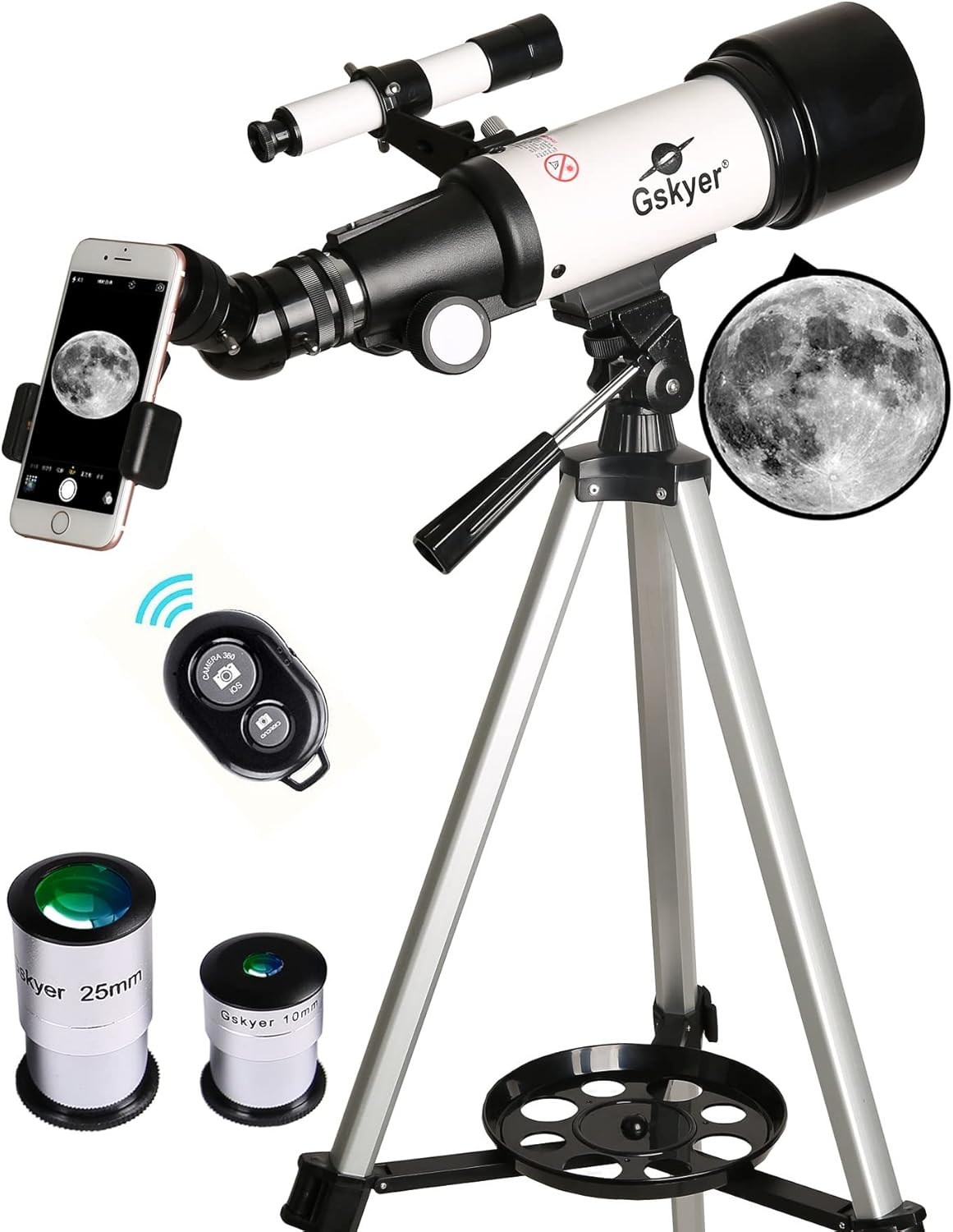 Gskyer Telescopio Astronomico 70mm 400 AZ - immagine 1