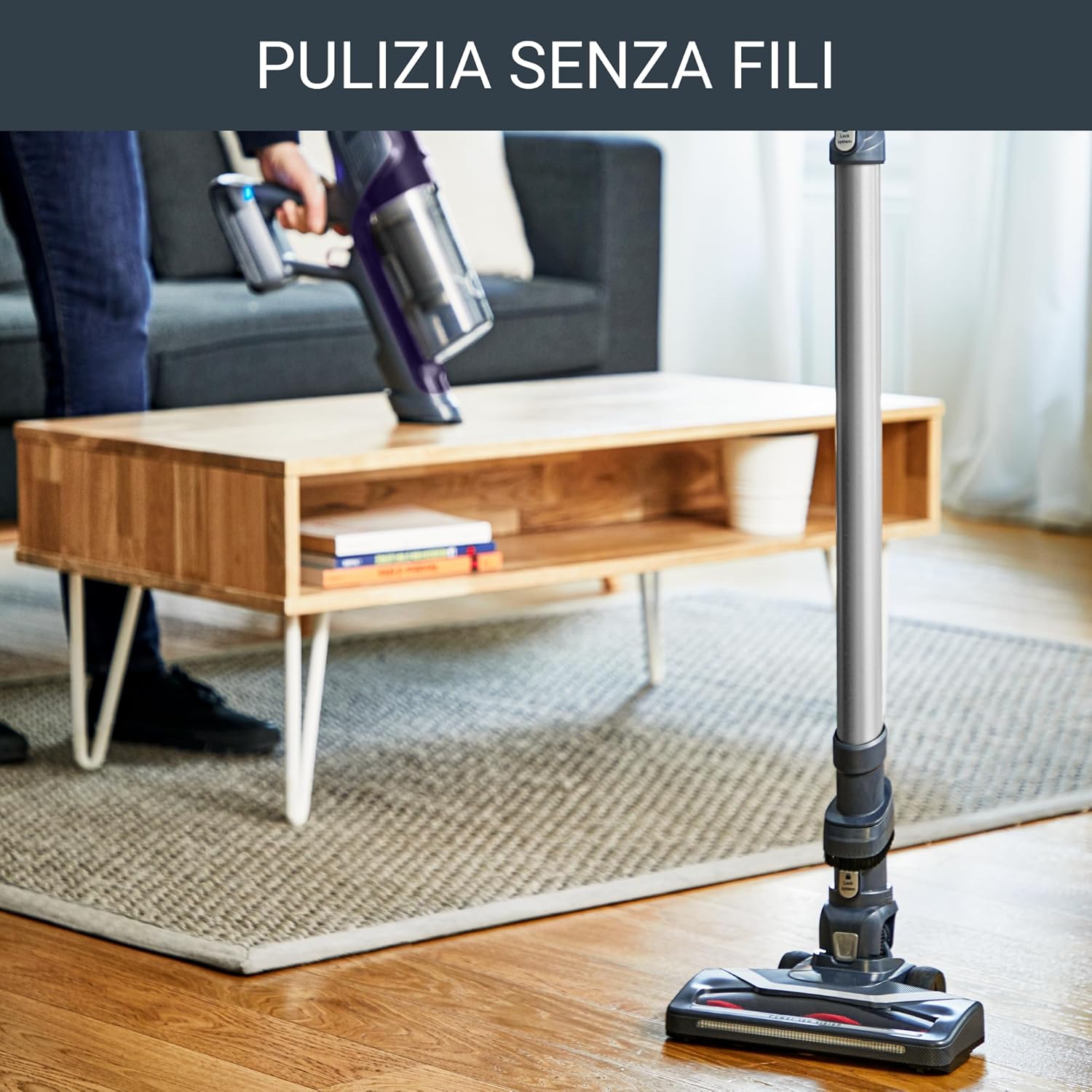 Rowenta XPert 6.60 Essential, Aspirapolvere senza Filo, fino a 45 Minuti di Autonomia, 1,4 Kg, Con Luce Led, Modalità turbo, RH6837 - immagine 2