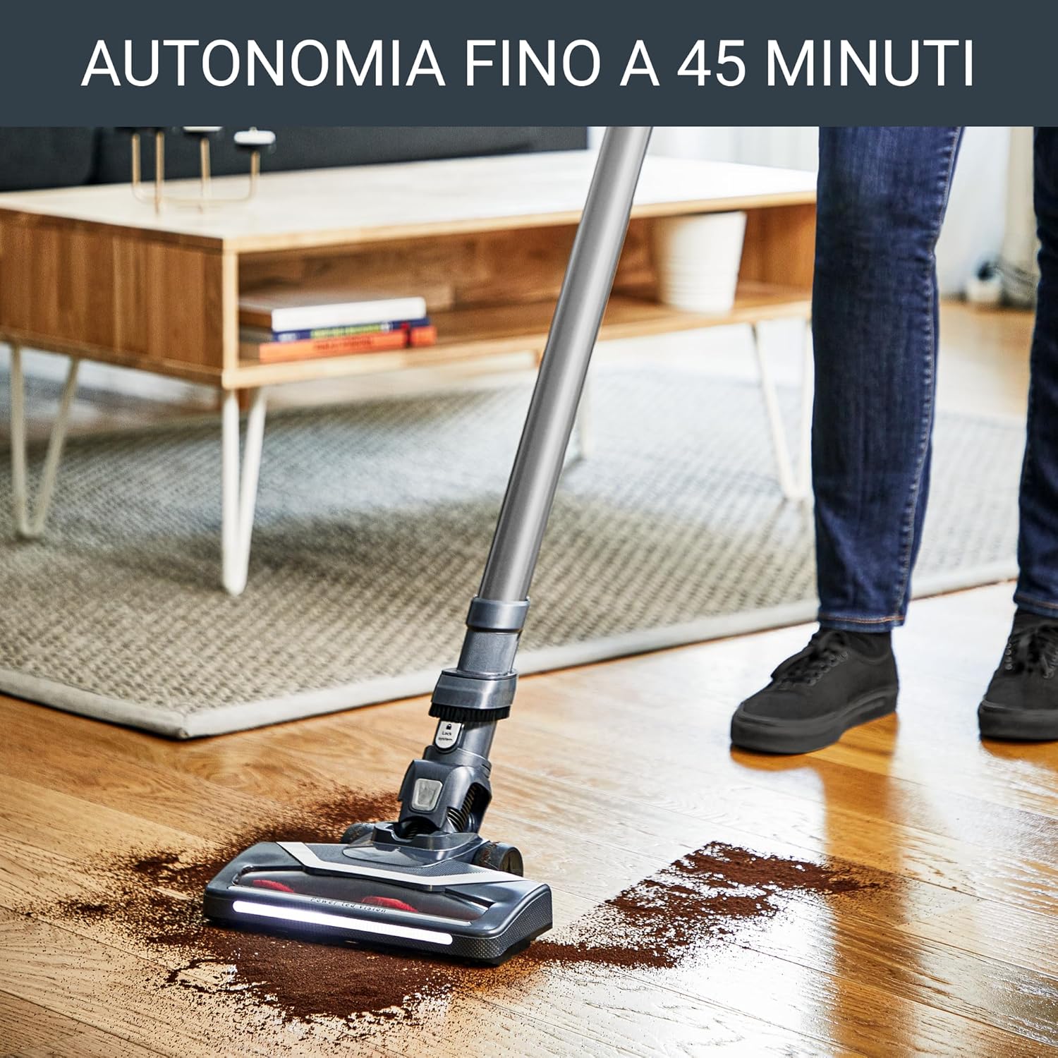 Rowenta XPert 6.60 Essential, Aspirapolvere senza Filo, fino a 45 Minuti di Autonomia, 1,4 Kg, Con Luce Led, Modalità turbo, RH6837 - immagine 4