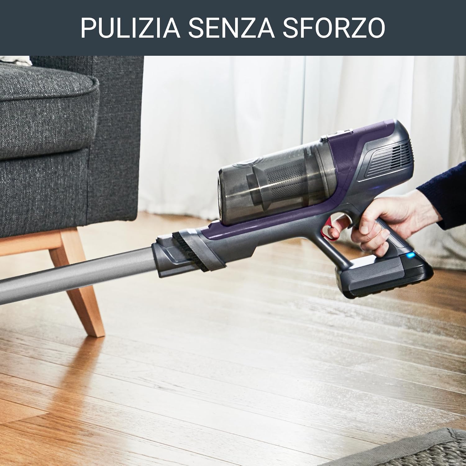 Rowenta XPert 6.60 Essential, Aspirapolvere senza Filo, fino a 45 Minuti di Autonomia, 1,4 Kg, Con Luce Led, Modalità turbo, RH6837 - immagine 5