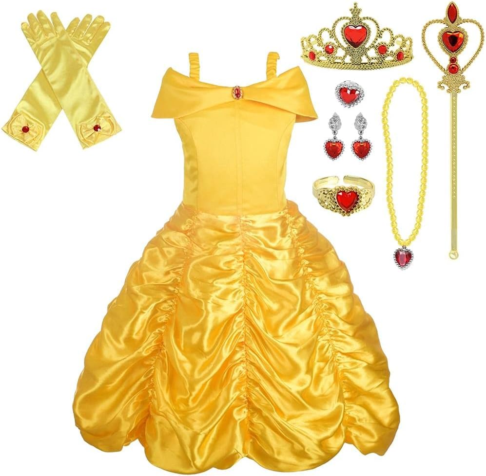 Lito Angels - Costume Principessa Belle per Bambina - immagine 1