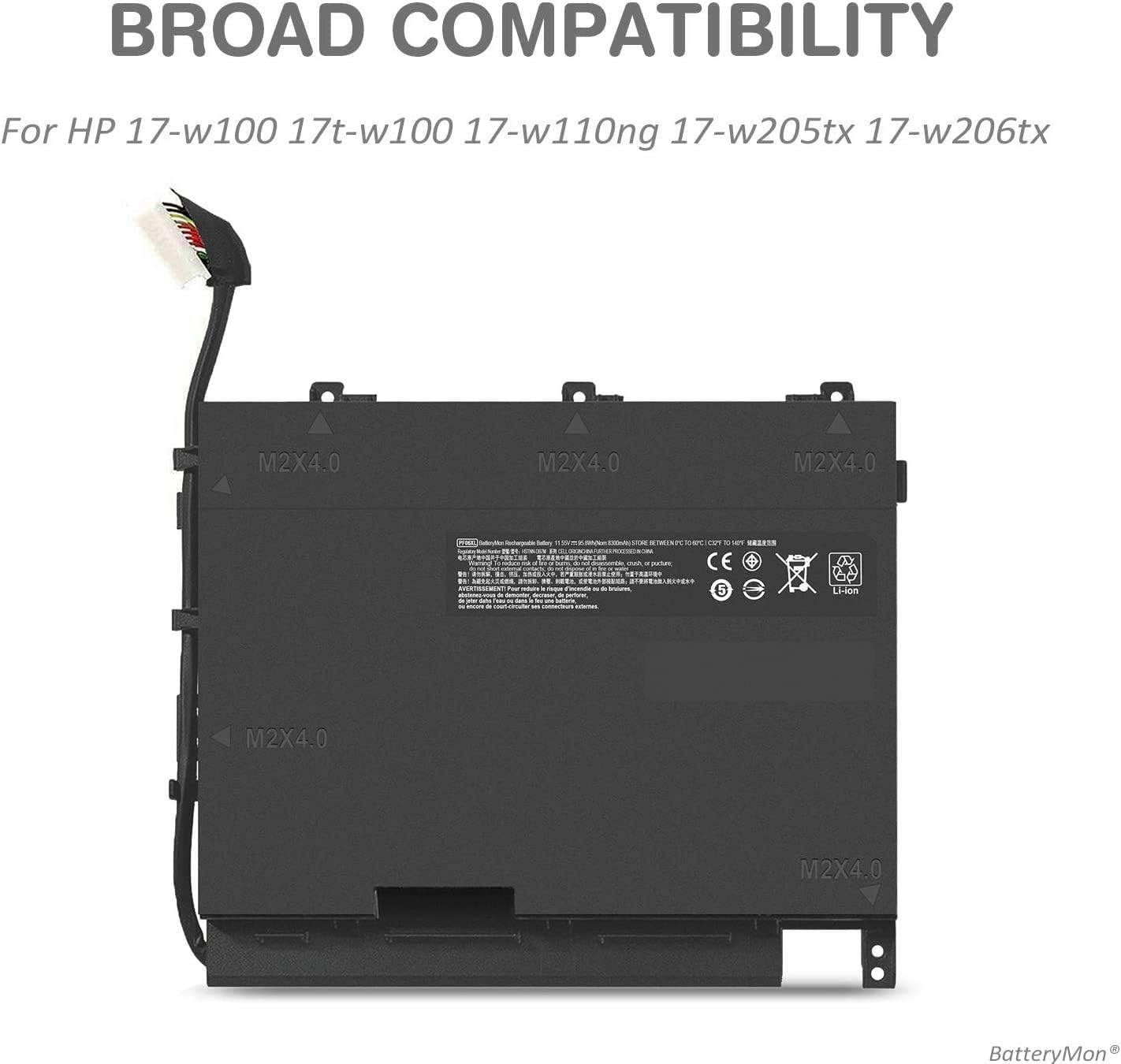 PF06XL Batteria Laptop 95.8Wh per HP Omen 17-w100 - immagine 2