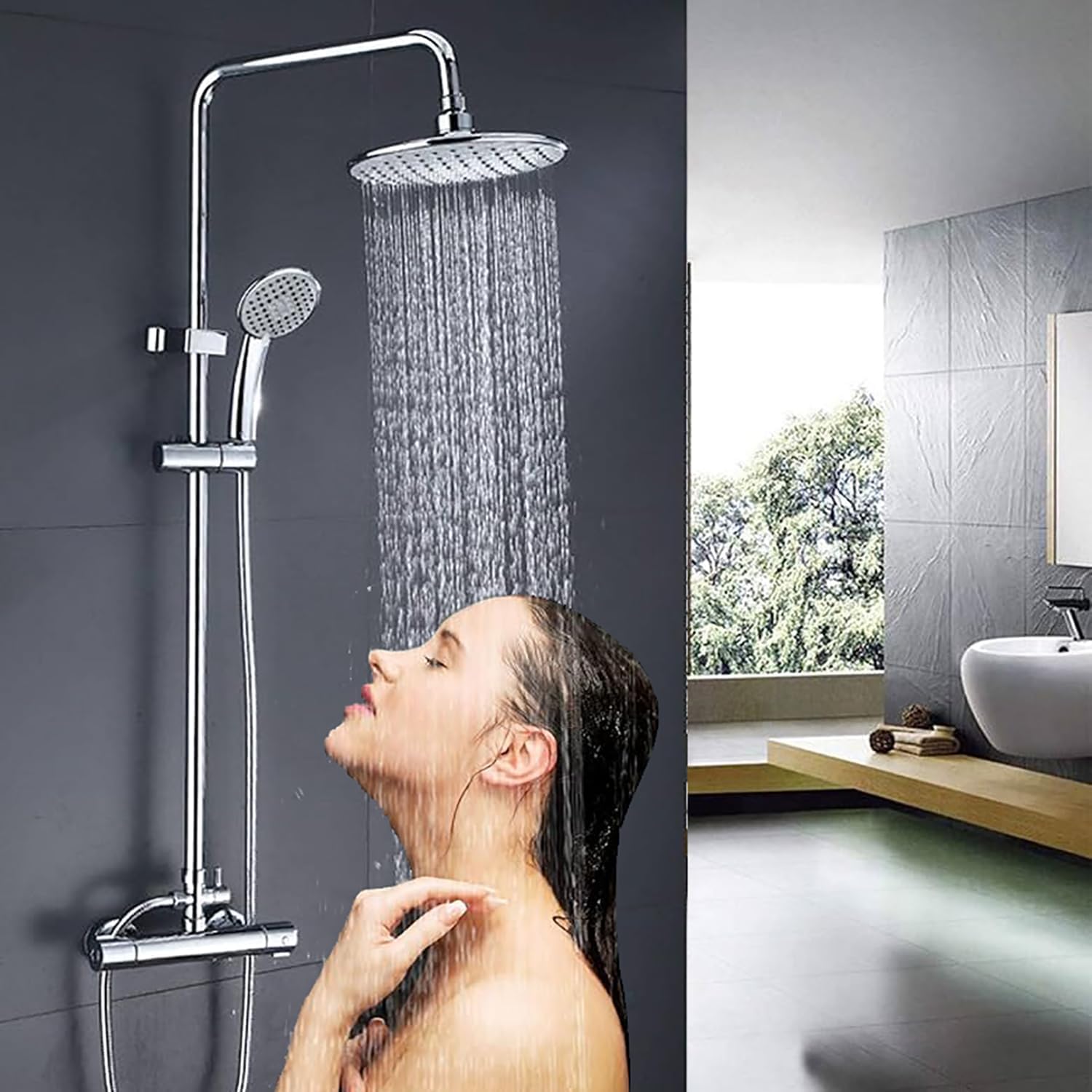 Voltgy Colonna Doccia Termostatica con Doccetta