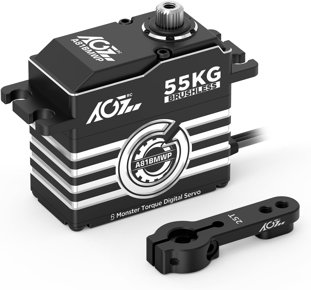 AGFRC Servo-motore RC Impermeabile 55KG Coppia Elevata - immagine 1