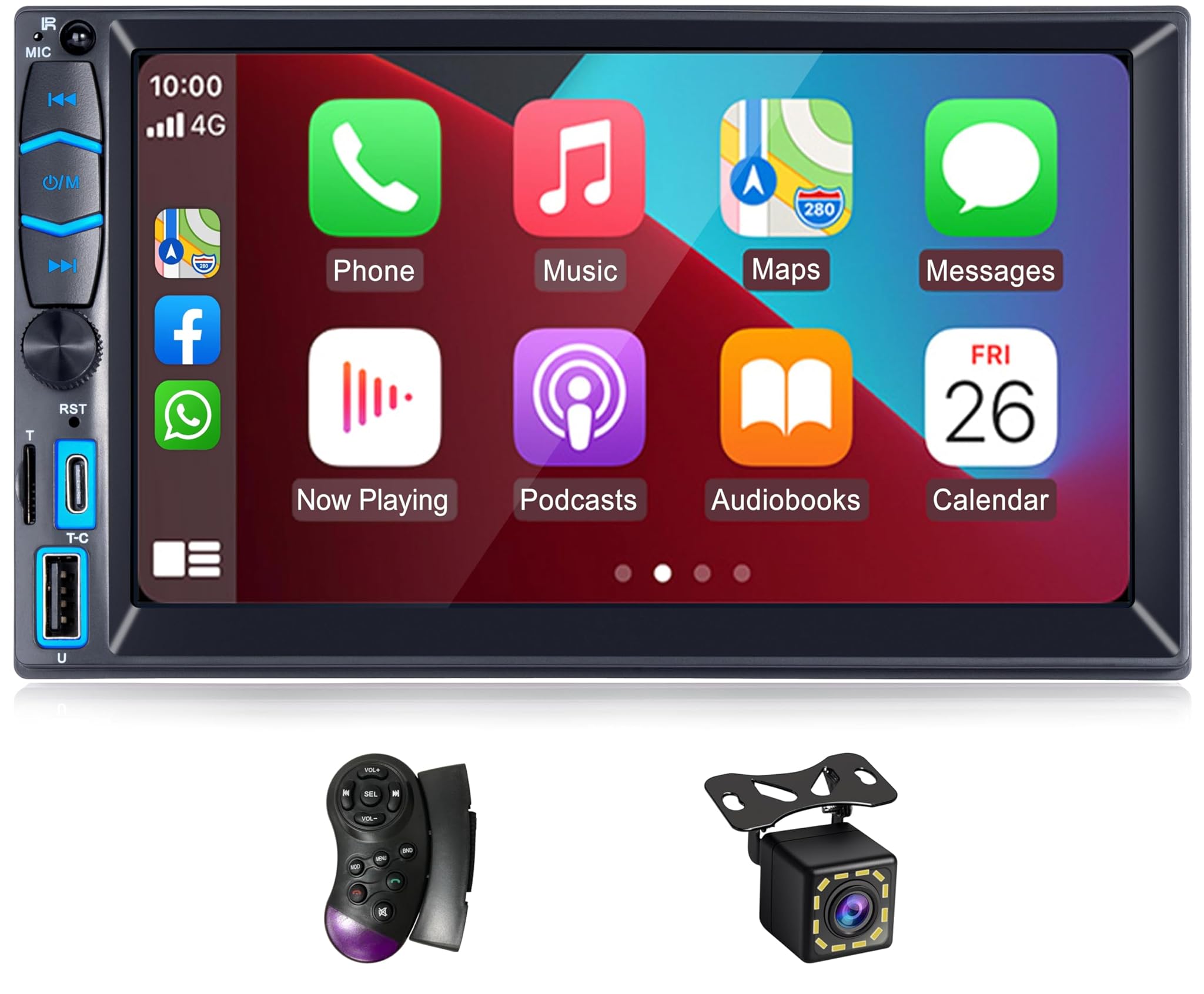 Ifrego Autoradio 2 Din Wireless Carplay Android Auto