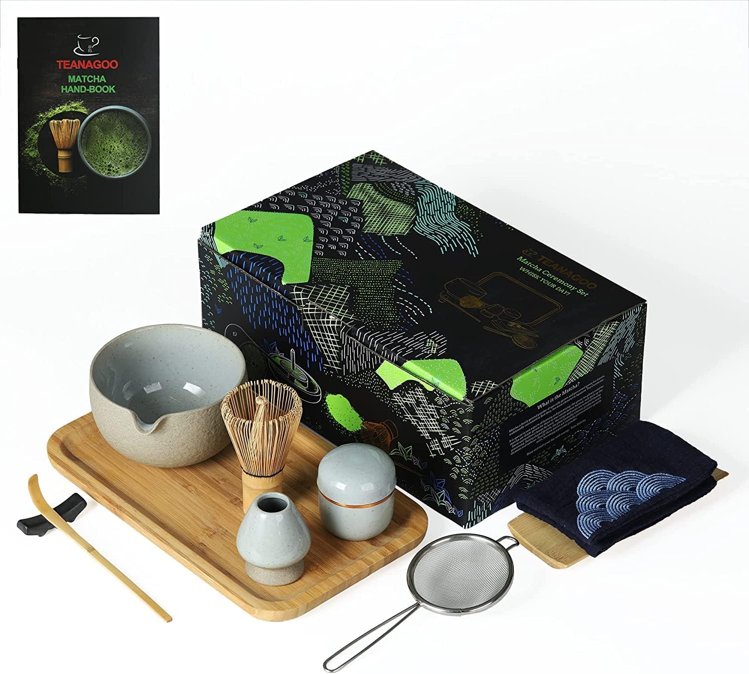 Teanagoo Set Cerimonia Matcha con Vassoio, Dk.Grey - immagine 1