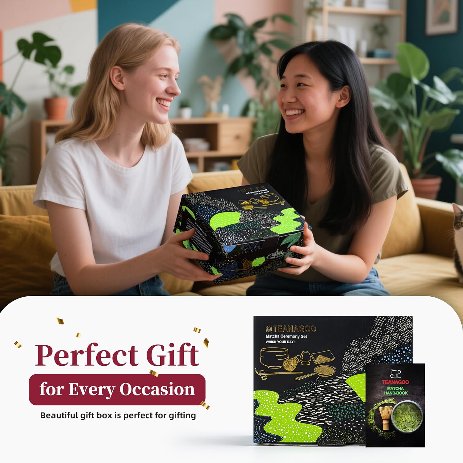 Teanagoo Set Cerimonia Matcha con Vassoio, Dk.Grey - immagine 6