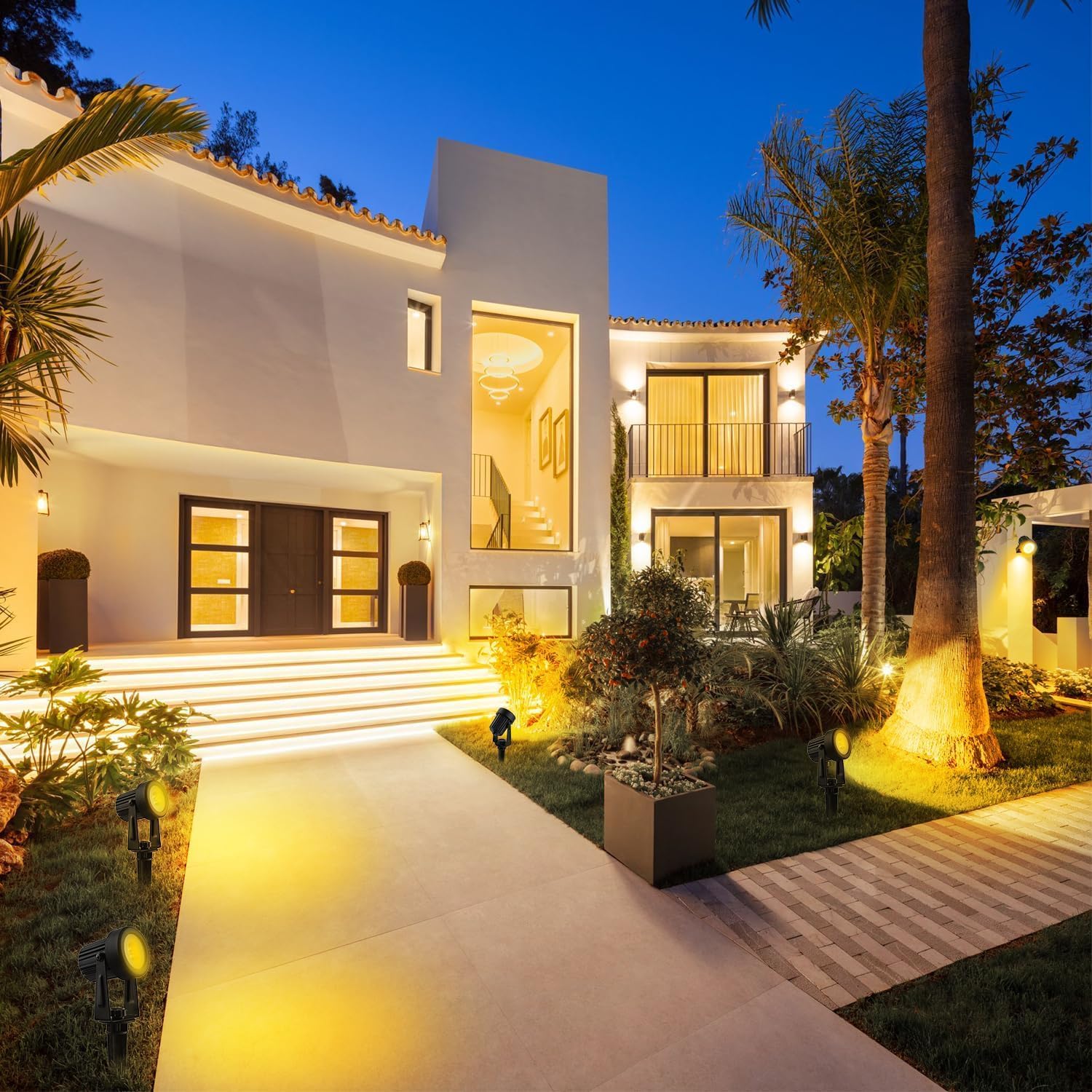 Natpow Faretti Solari a LED da Esterno 2 Pezzi - immagine 6