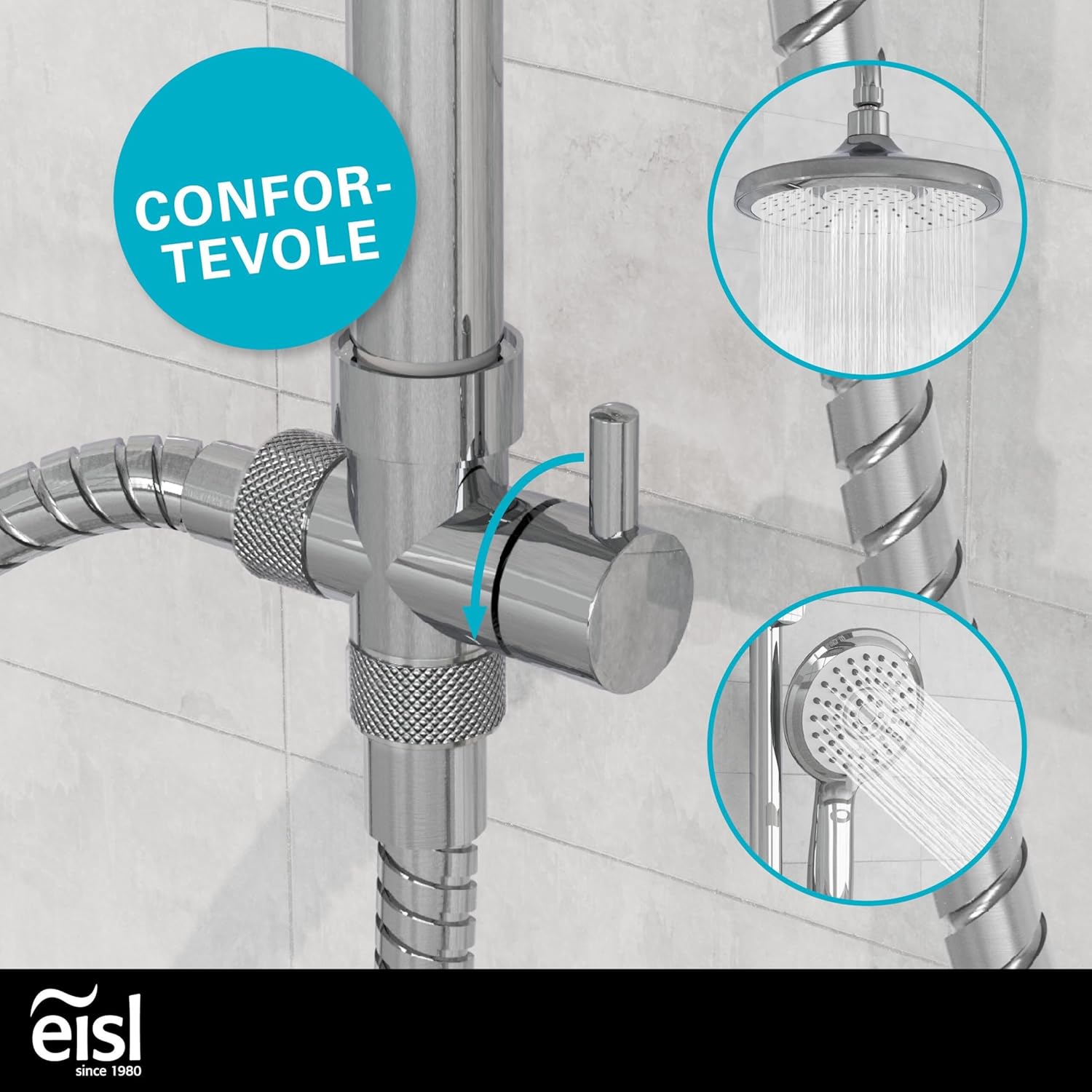 Eisl PIOGGIA D'ESTATE DX1005CS-A Colonna Doccia - immagine 5