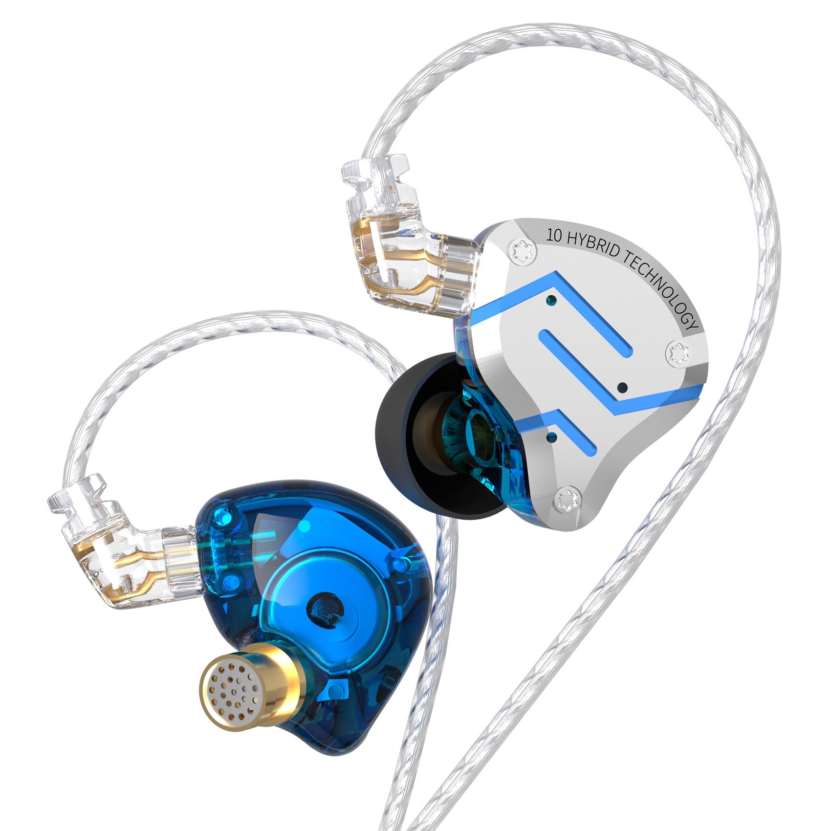 Yinyoo KZ ZS10 Pro IEM Cuffie Hifi Cablate 4BA+1DD In-Ear