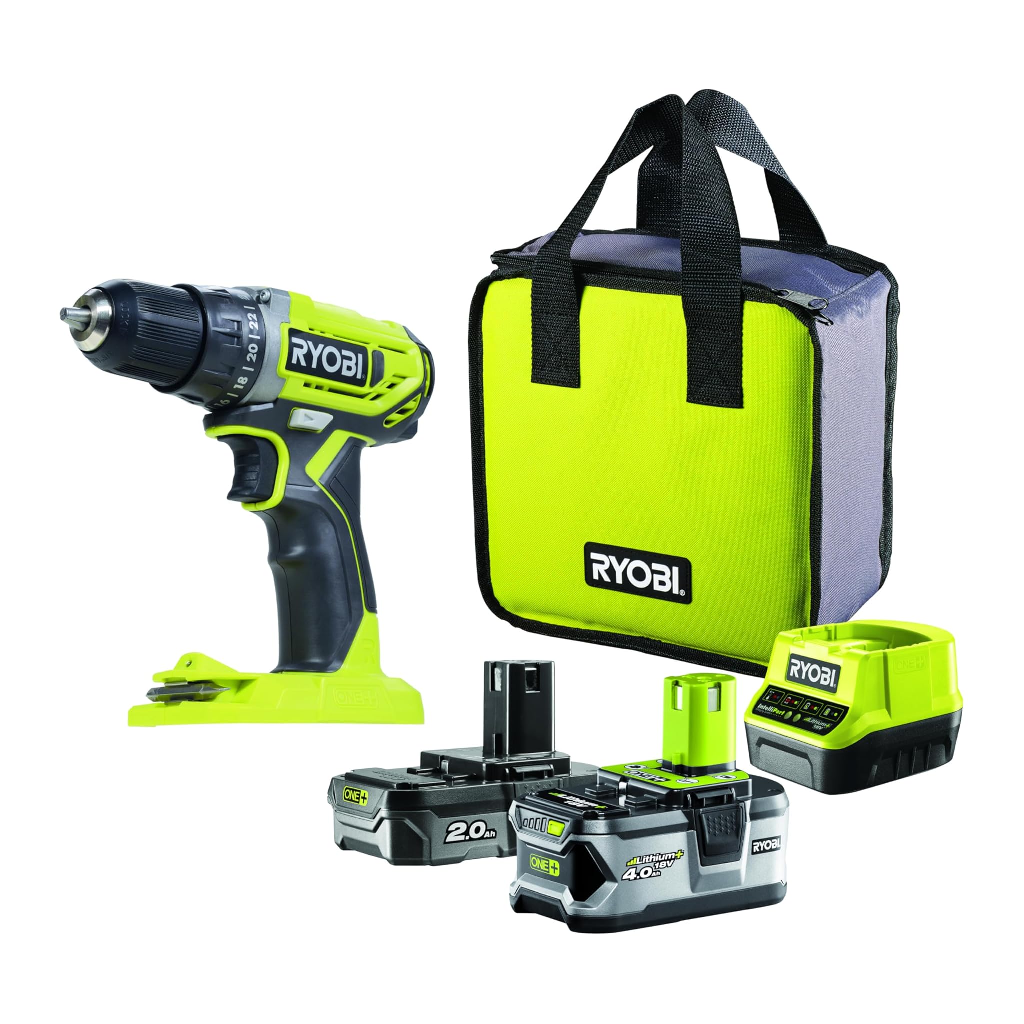 Ryobi R18DD2-242S Trapano Avvitatore 18V ONE+