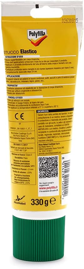 Polyfilla STUCCO ELASTICO per Muro Interno/Esterno 330 GR - immagine 2