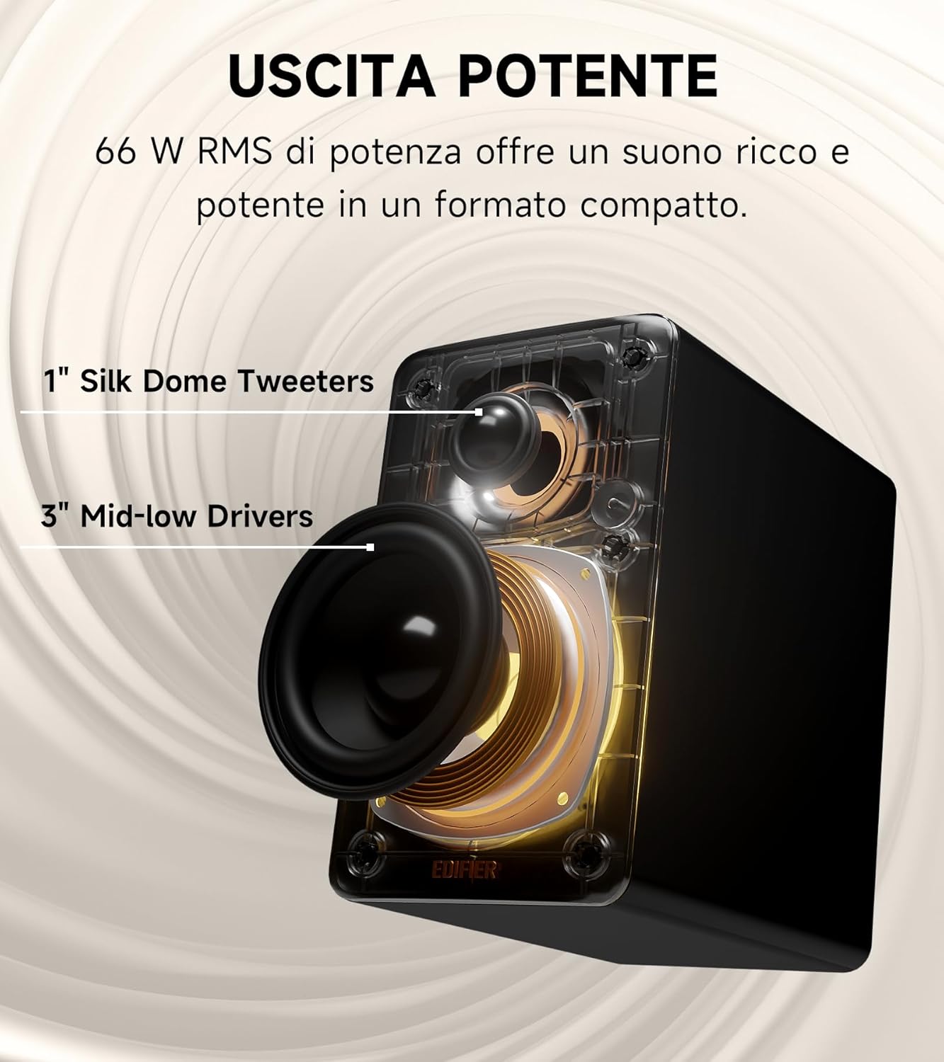 Edifier M60 Altoparlante Multimediale Bluetooth 5.3 - immagine 3