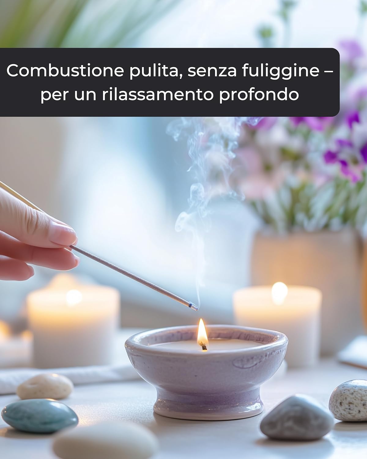Incensera Set 100 Bastoncini Incenso Naturali Non Tossici - immagine 6