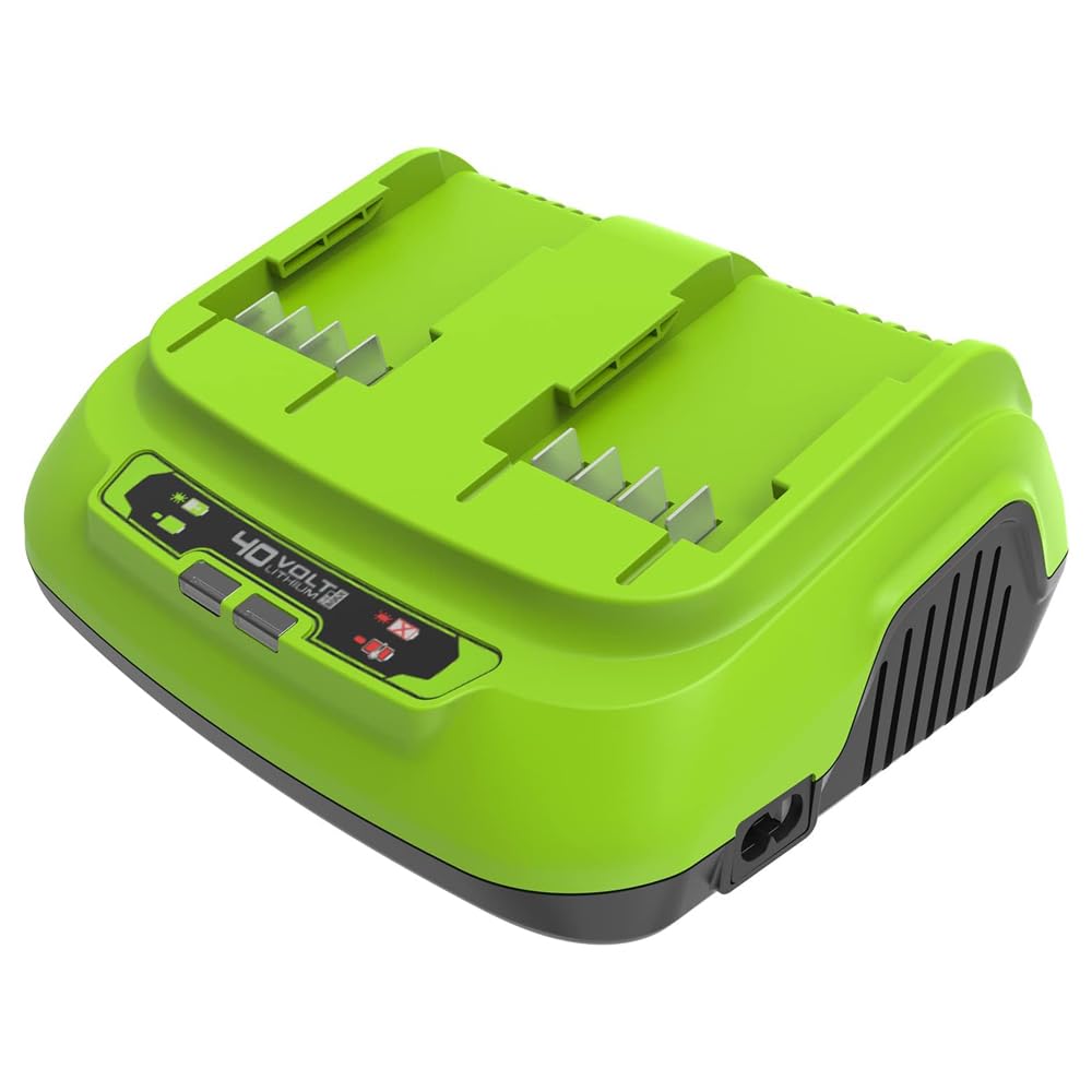 Greenworks Caricabatterie Doppio Slot 40V 8A