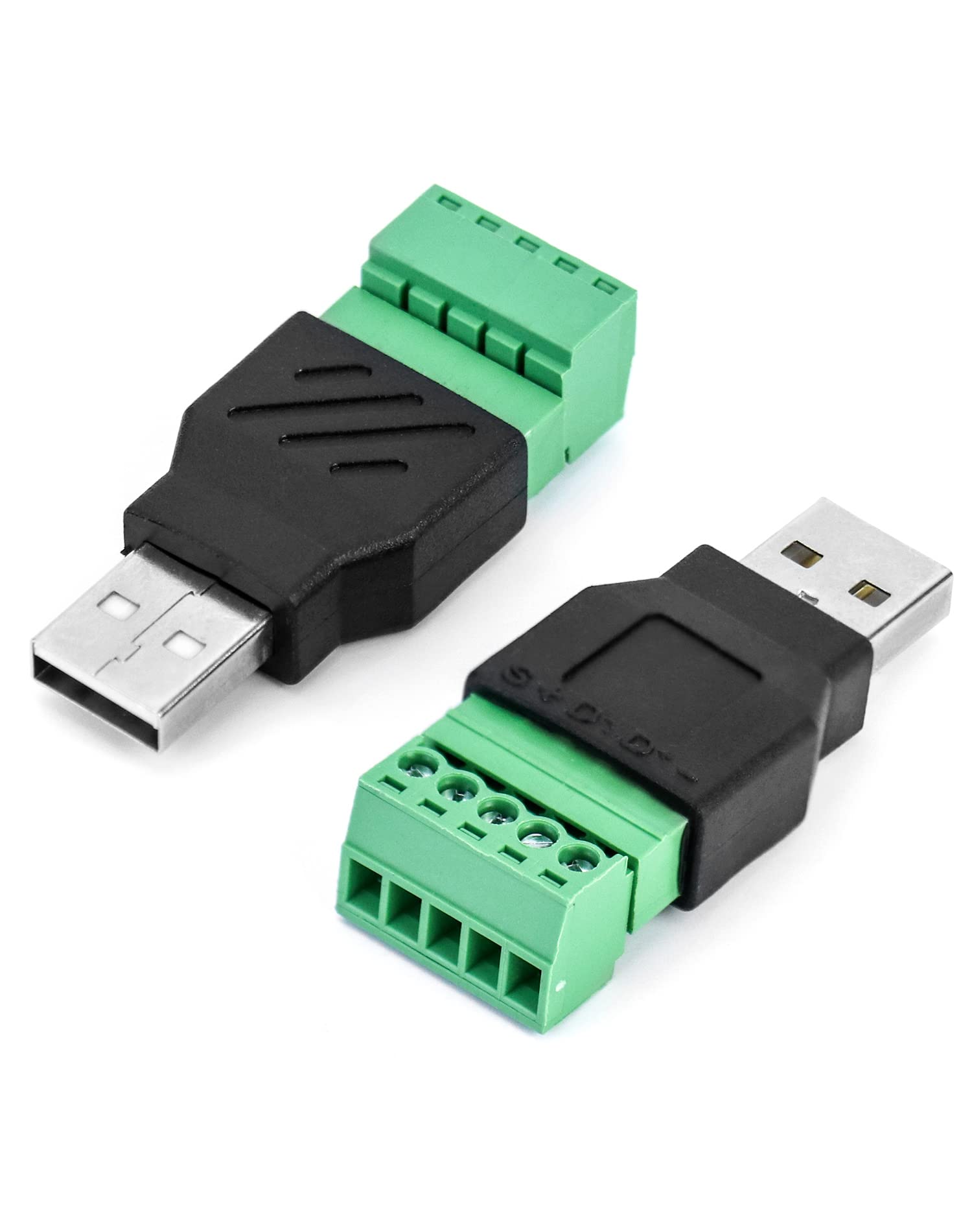 Qwork® 2 Pz Connettori USB 2.0 A Maschio a 5 Pin