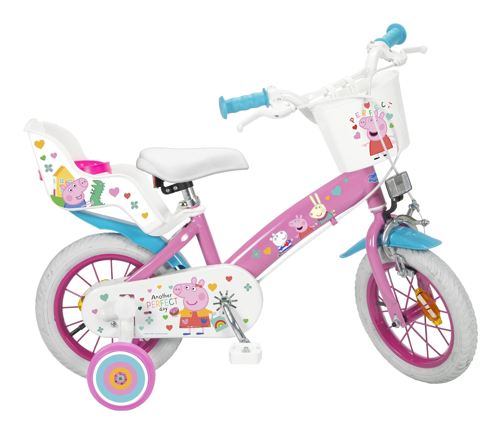 TOIMSA Bicicletta 12" Peppa Pig Rosa, Bambini Ragazzo, Multicolore, Pequeño