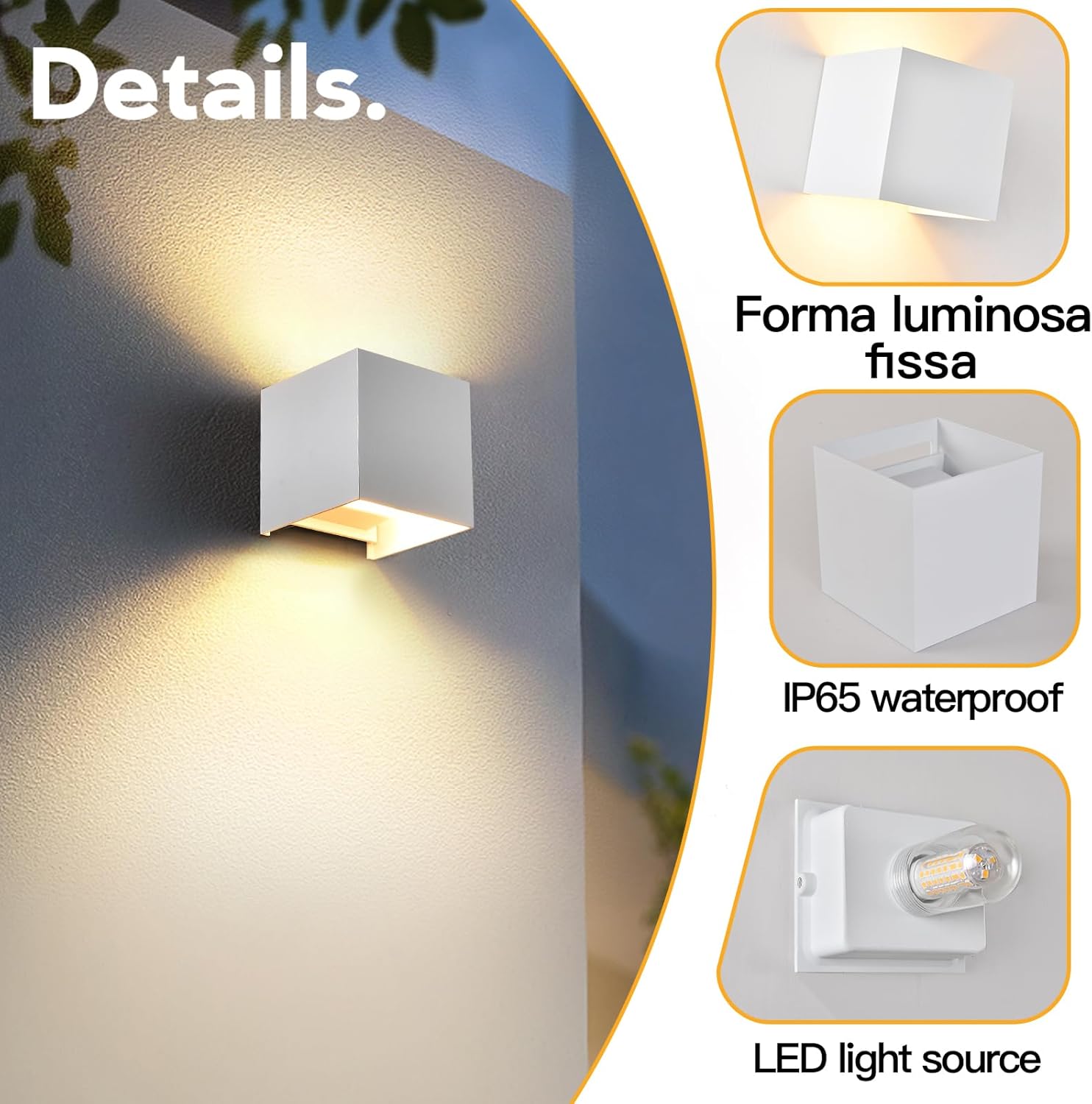 Fupe Applique da Esterno/Interno G9 9W (2 Pezzi) - immagine 2