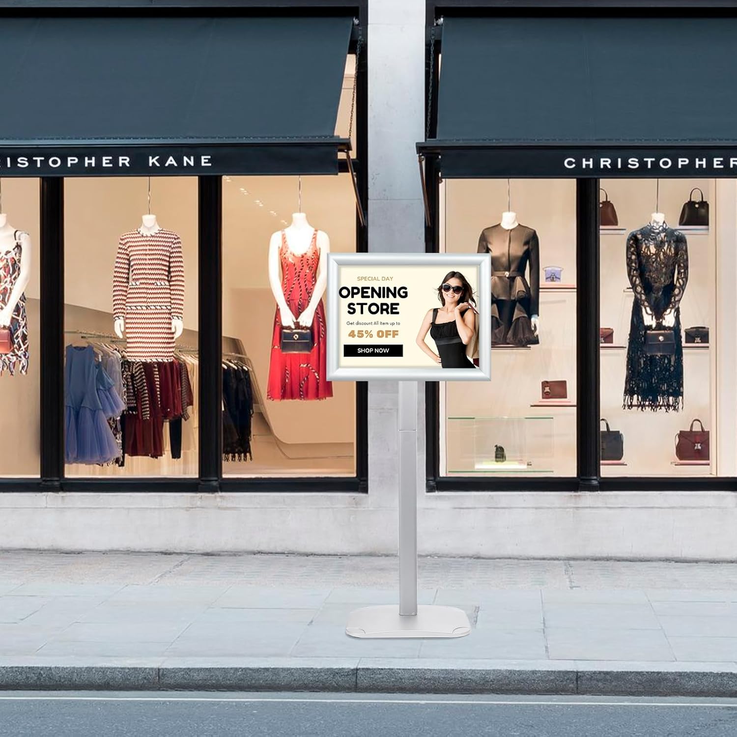 Supporto per Poster A3 da Pavimento, Argento - immagine 8