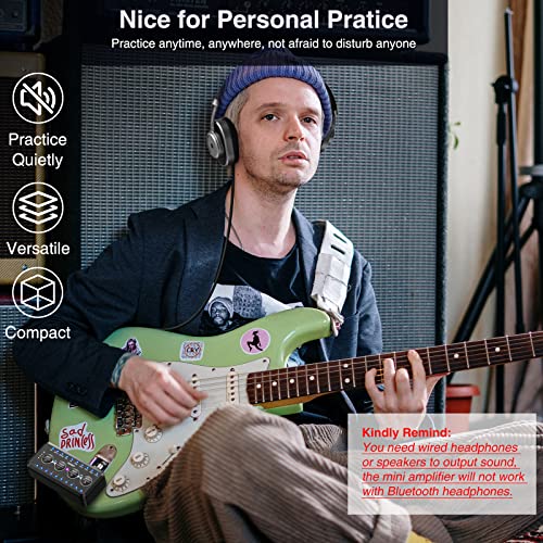 Lekato Guitar Headphone Amp - Mini Amplificatore Chitarra - immagine 3