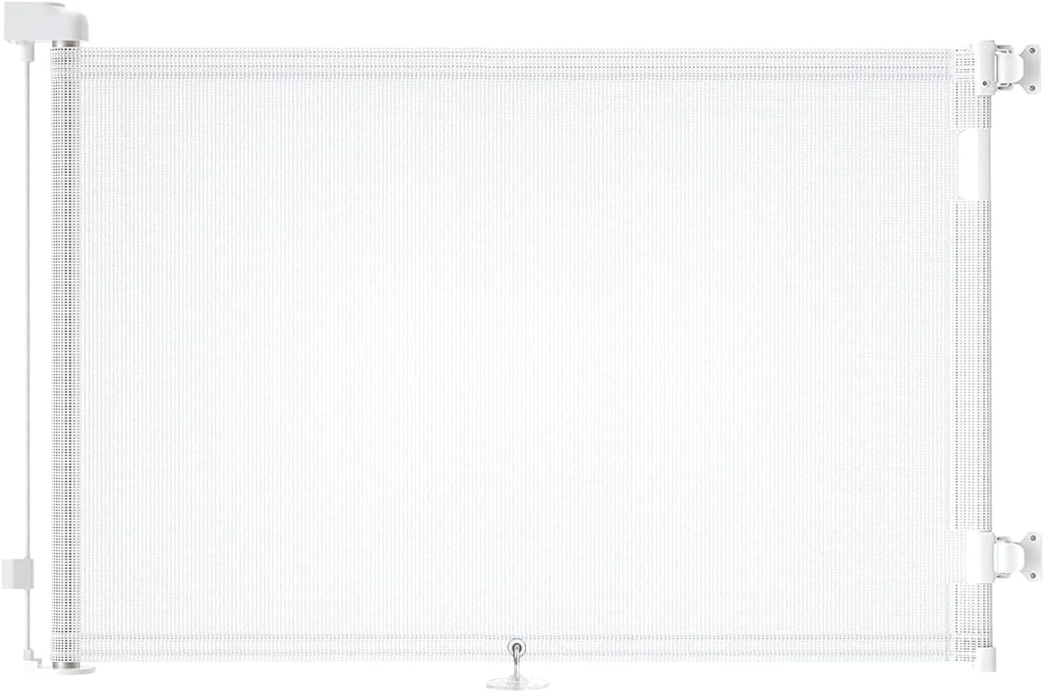 Cancelletto Estensibile per Scale 0-150 cm, Bianco - immagine 1