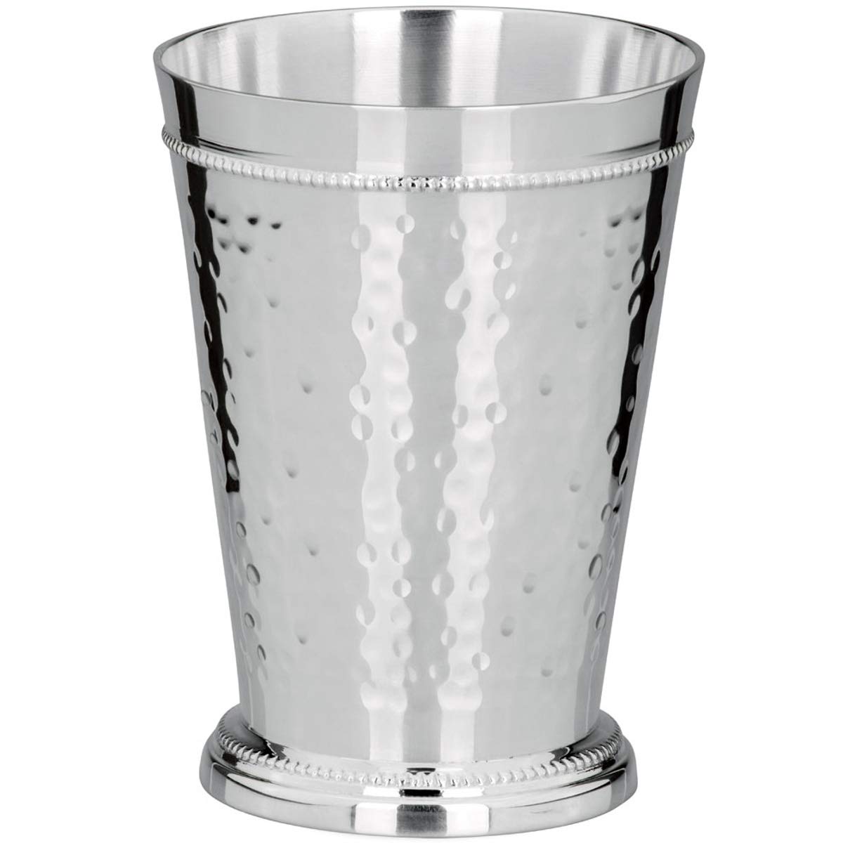 Vaso Frankfurt 14 cm con Bordo Perlato Argentato