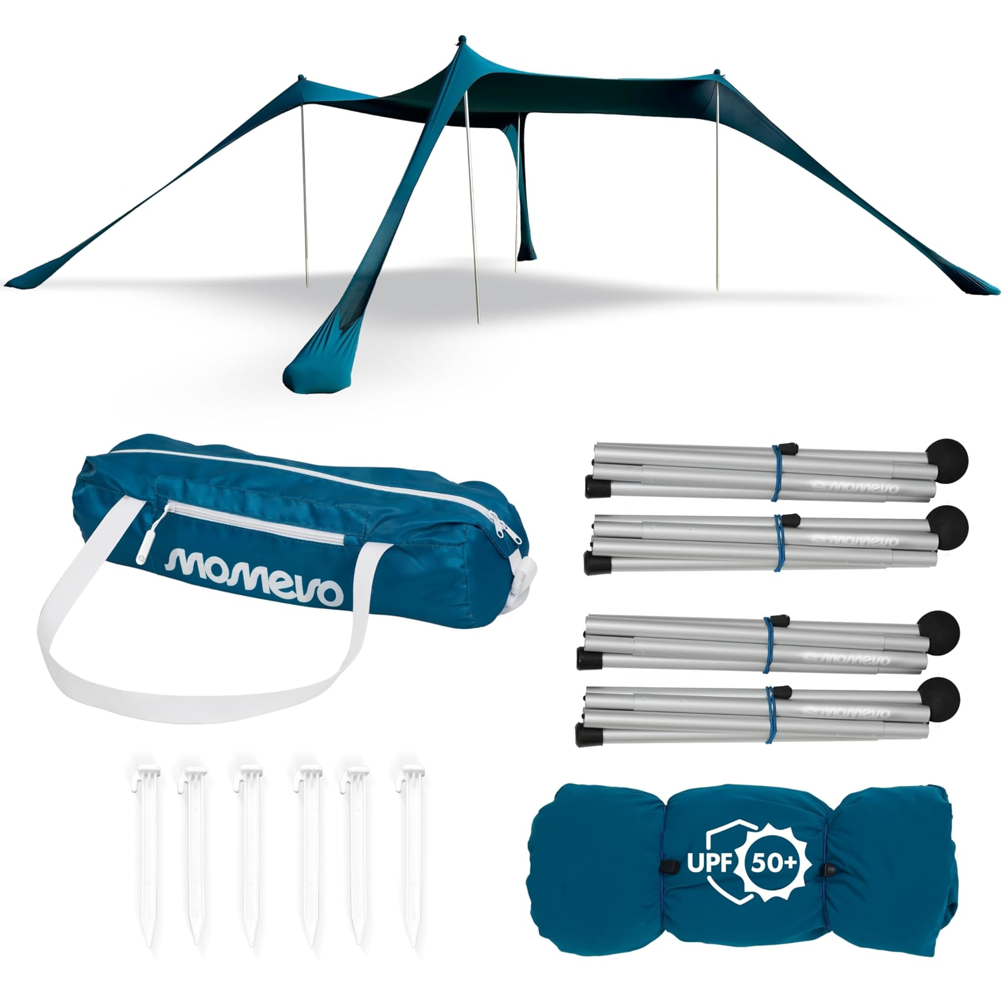 Sunsail Tenda da Spiaggia UPF50+ Blu Petrolio