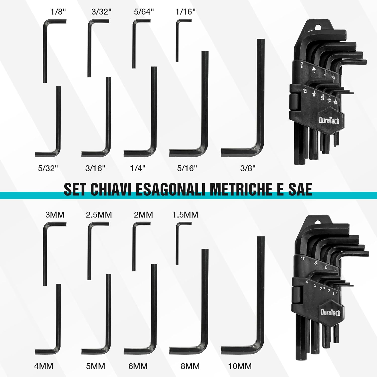 Duratech Set di Attrezzi per Meccanica 121 Pezzi - immagine 7