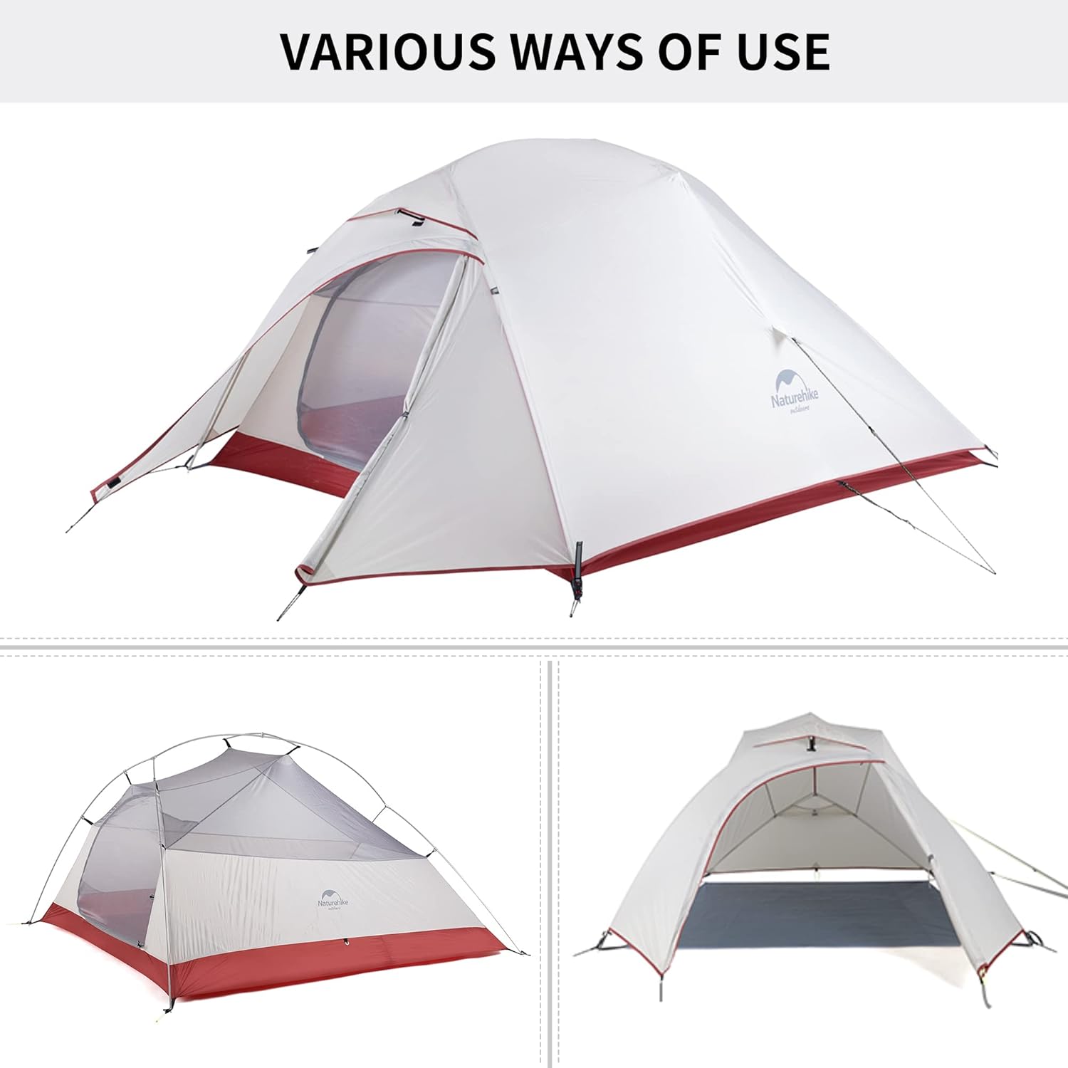 Naturehike Cloud-up 3 - Tenda da Escursionismo 3 Persone - immagine 2