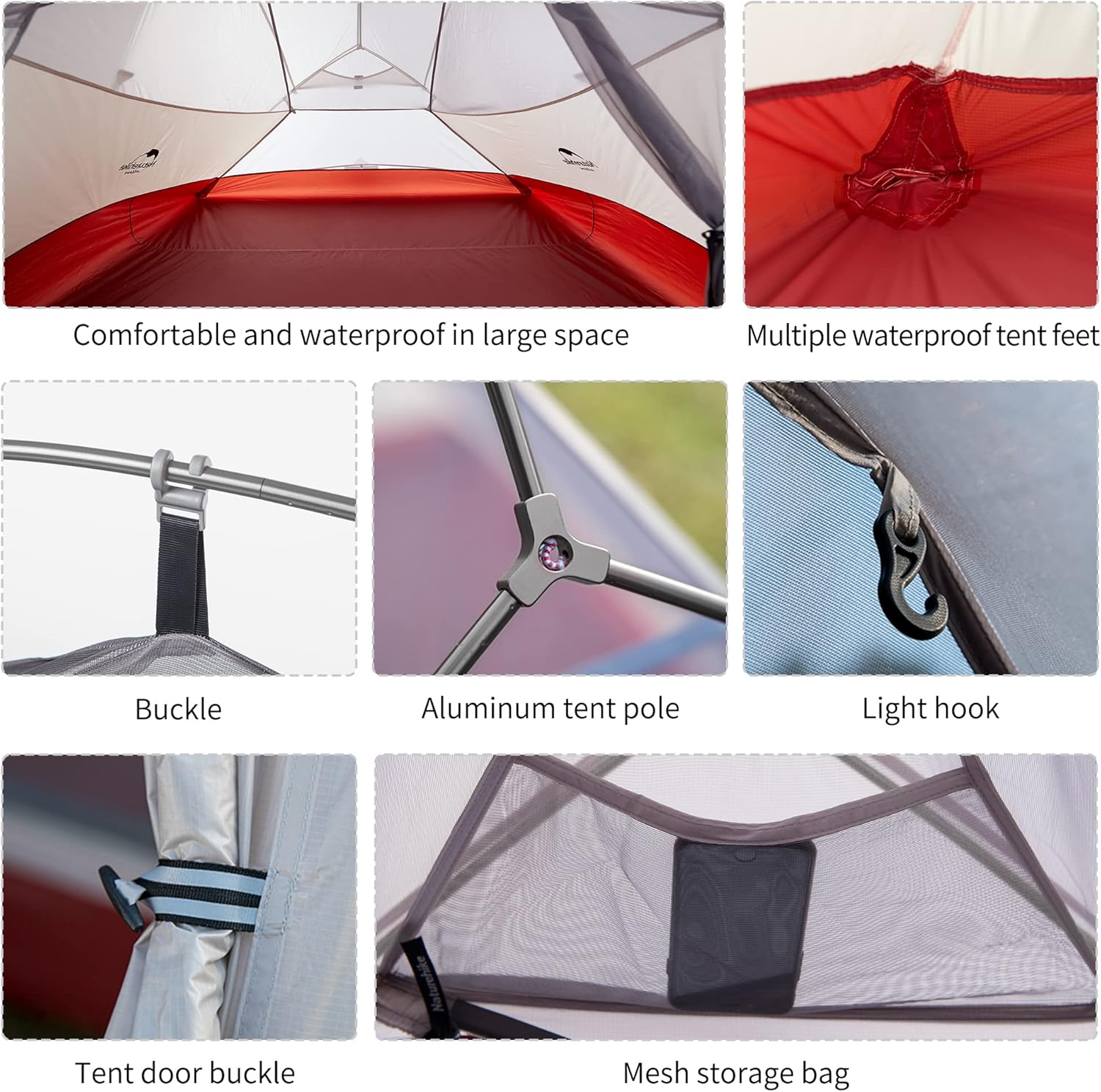 Naturehike Cloud-up 3 - Tenda da Escursionismo 3 Persone - immagine 4