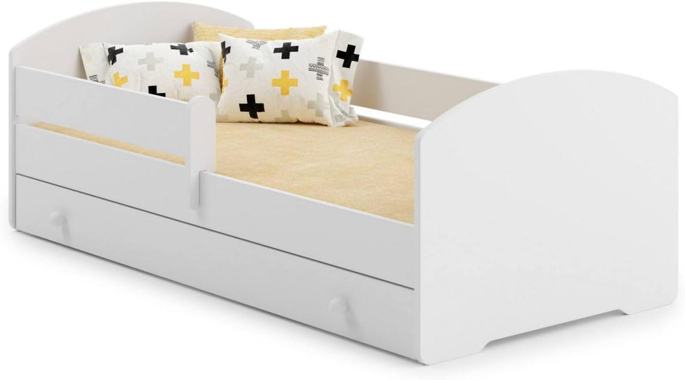 Dmora Letto Singolo per Bambini - Bianco, Small - immagine 3