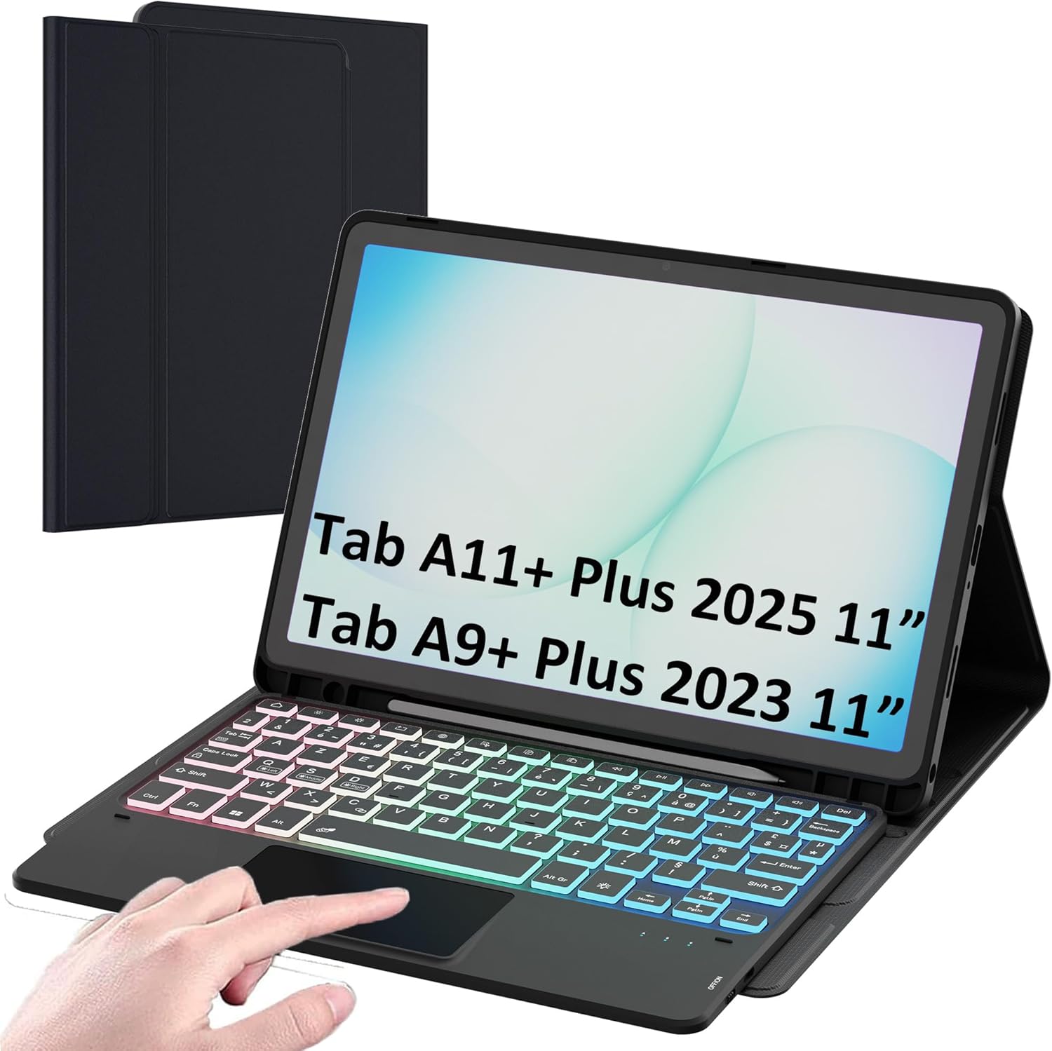 Cover Tastiera per Samsung Galaxy Tab A11 Plus/A9 Plus 11" - immagine 1