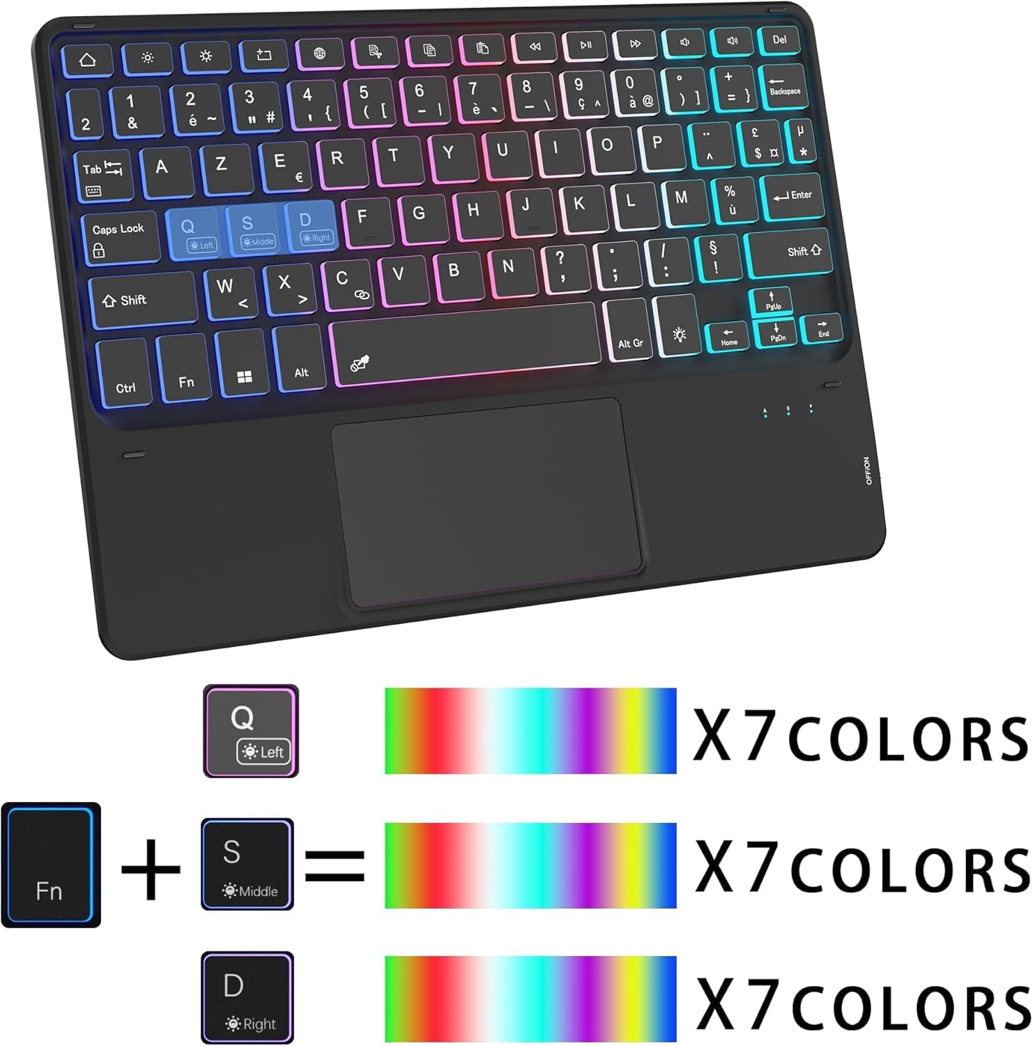 Cover Tastiera per Samsung Galaxy Tab A11 Plus/A9 Plus 11" - immagine 2